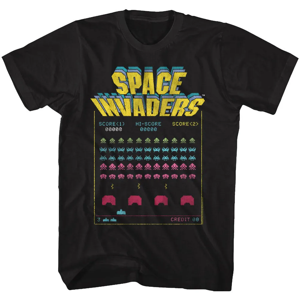 Space Invaders Space Battle Men's T-Shirt
