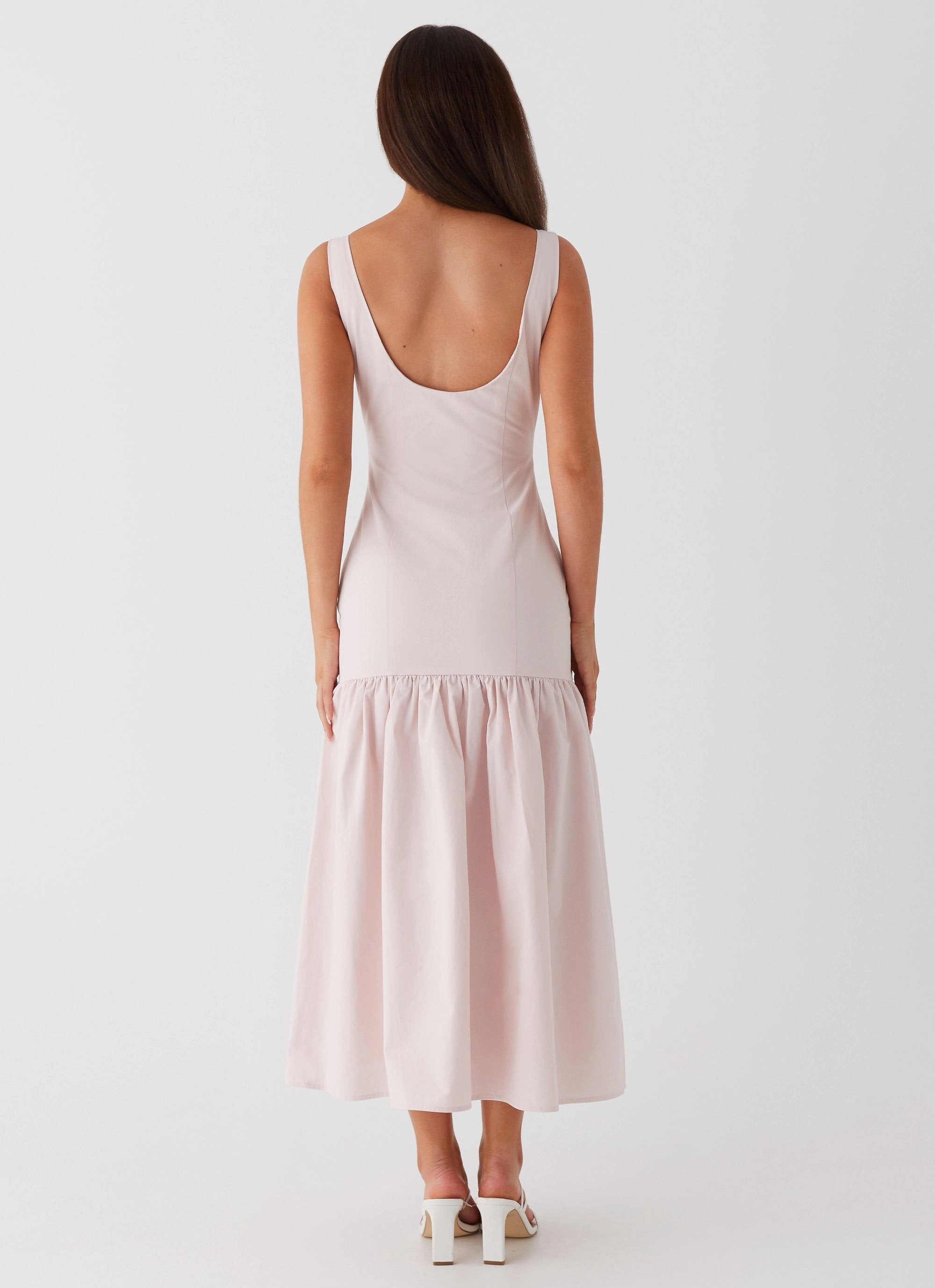 All-Purpose Wear Ladylike Midi Dress - Pink