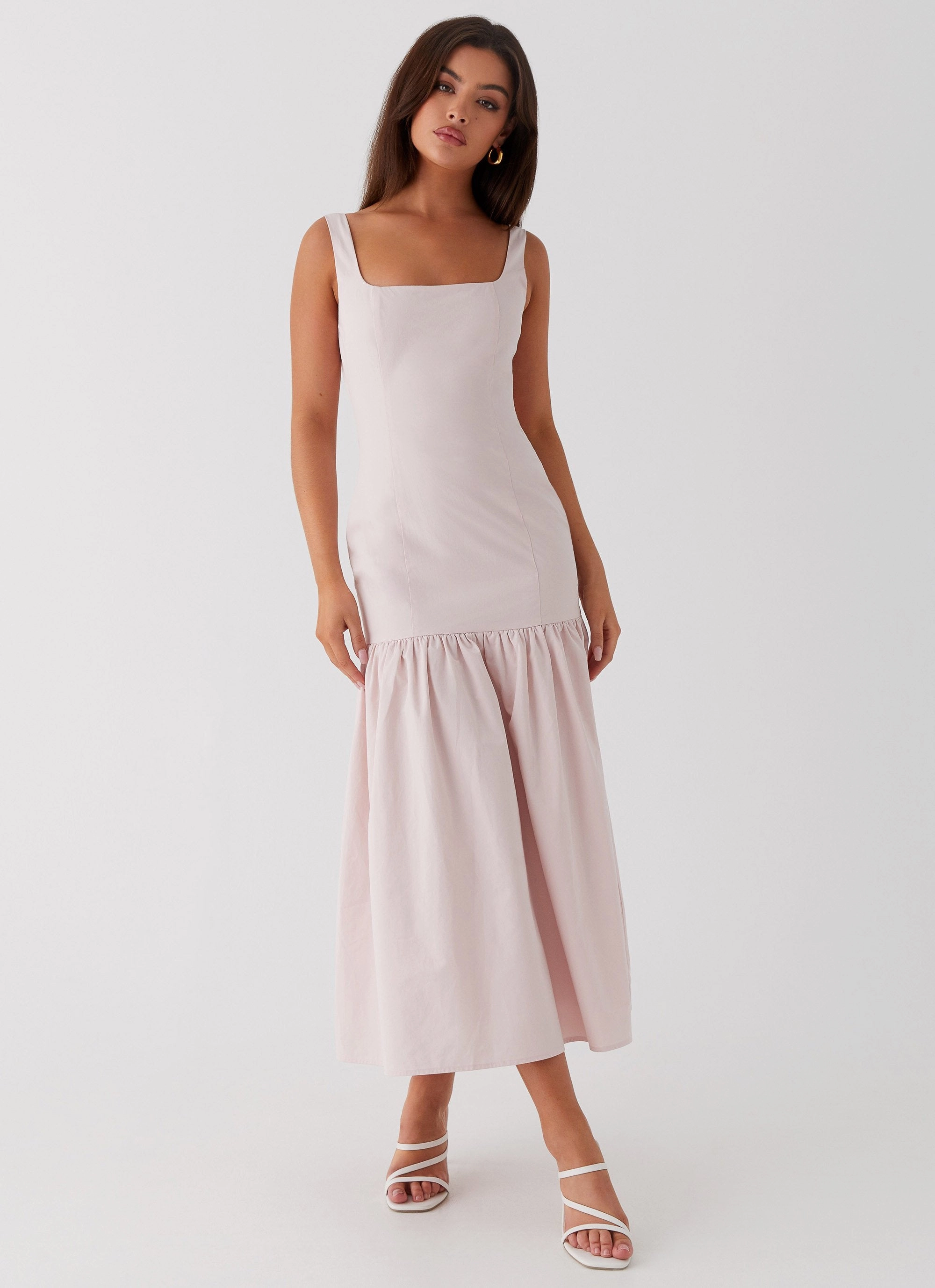 Live Soft Ladylike Midi Dress - Pink