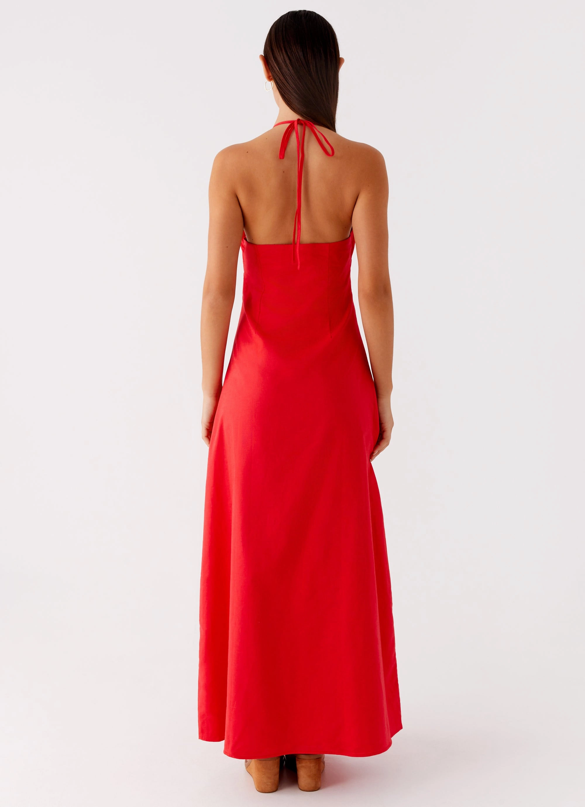 Zana Maxi Dress - Red Playful touch hypoallergenic