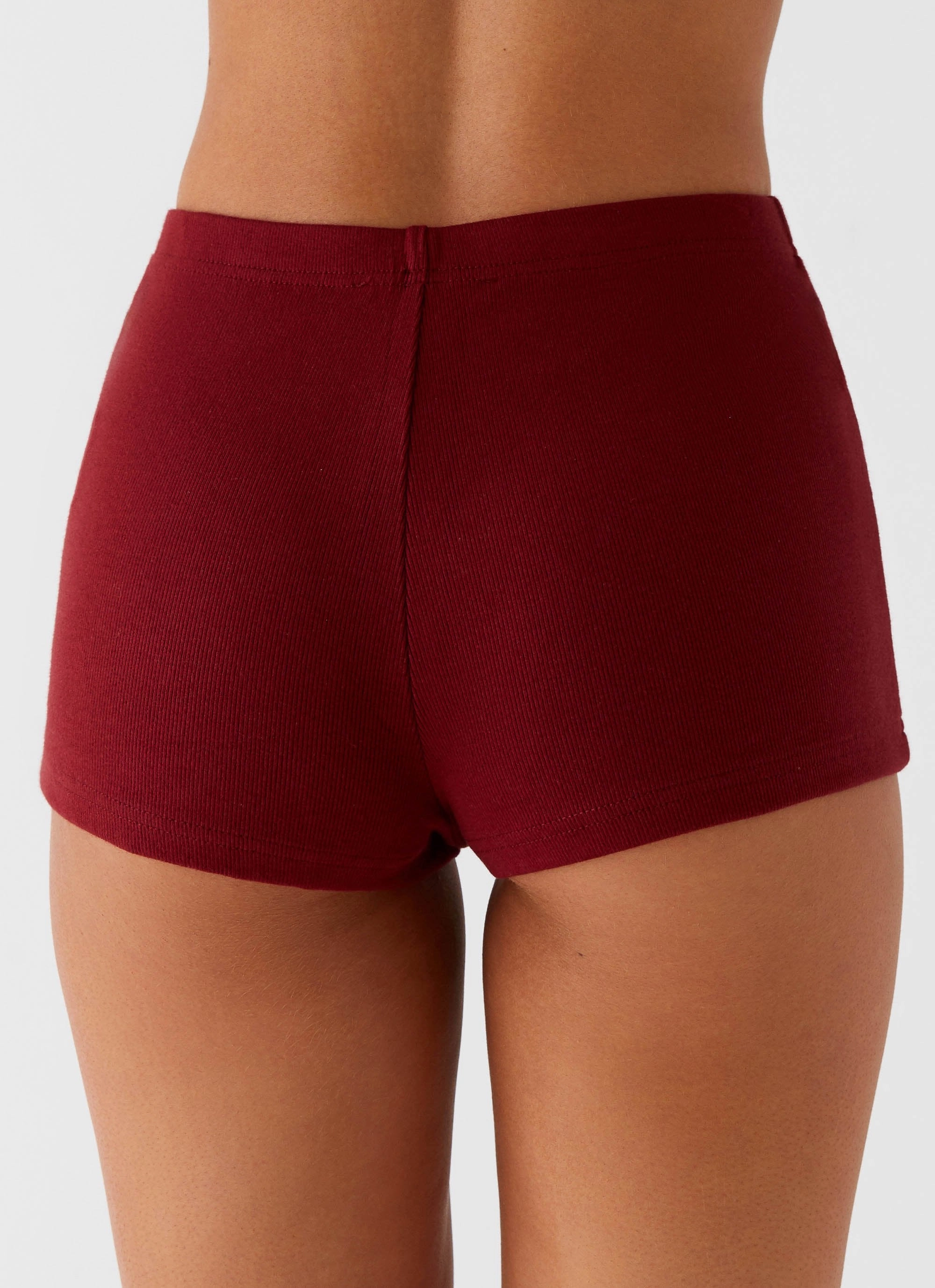 All Around Fit Spectate Mini Shorts - Maroon