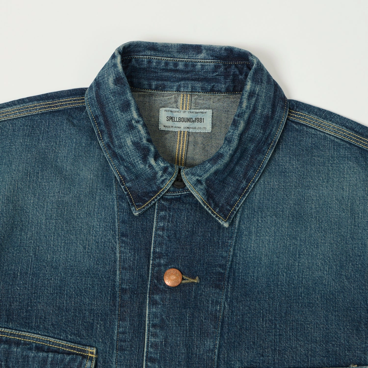 Spellbound Authentic 10.5oz Denim Coverall Jacket - Used Wash