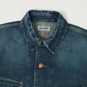 Spellbound Authentic 10.5oz Denim Coverall Jacket - Used Wash Spellbound Authentic 10.5oz Denim Coverall Jacket - Used Wash