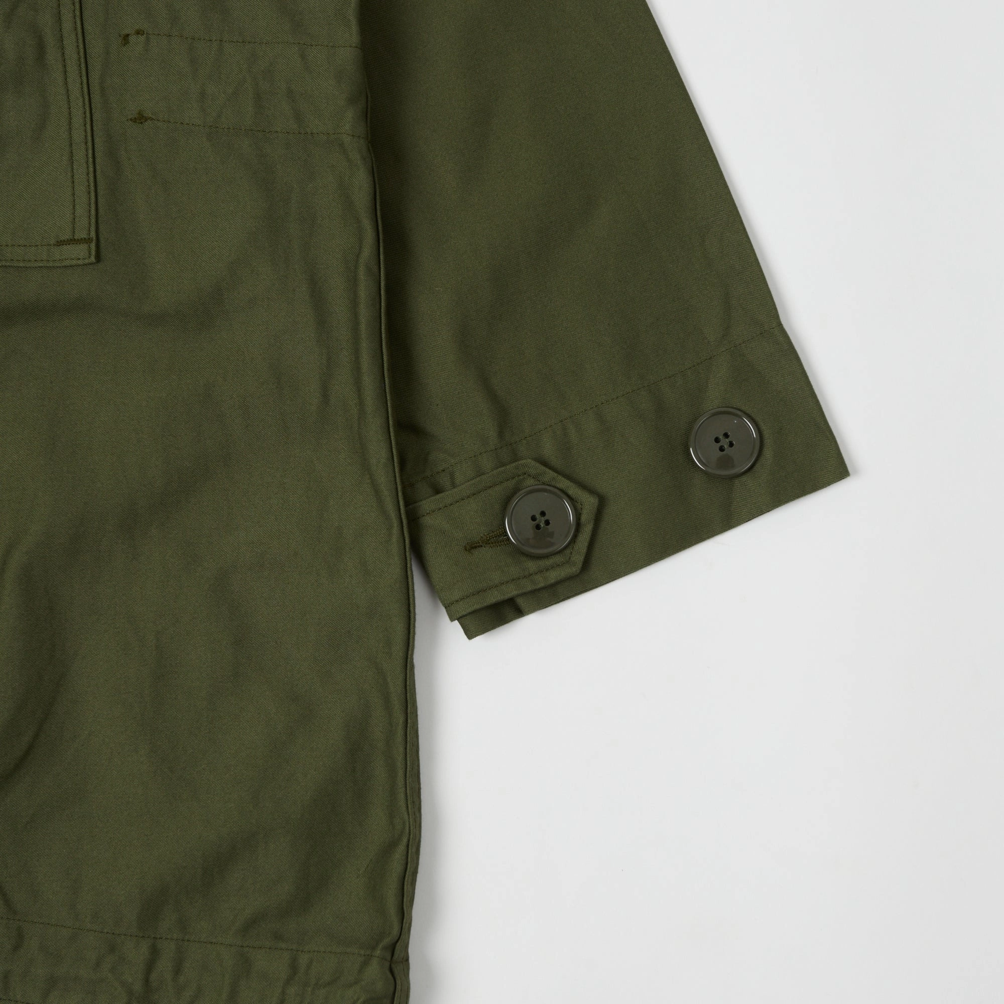 Spellbound Canvas Smock Jacket - Army Green