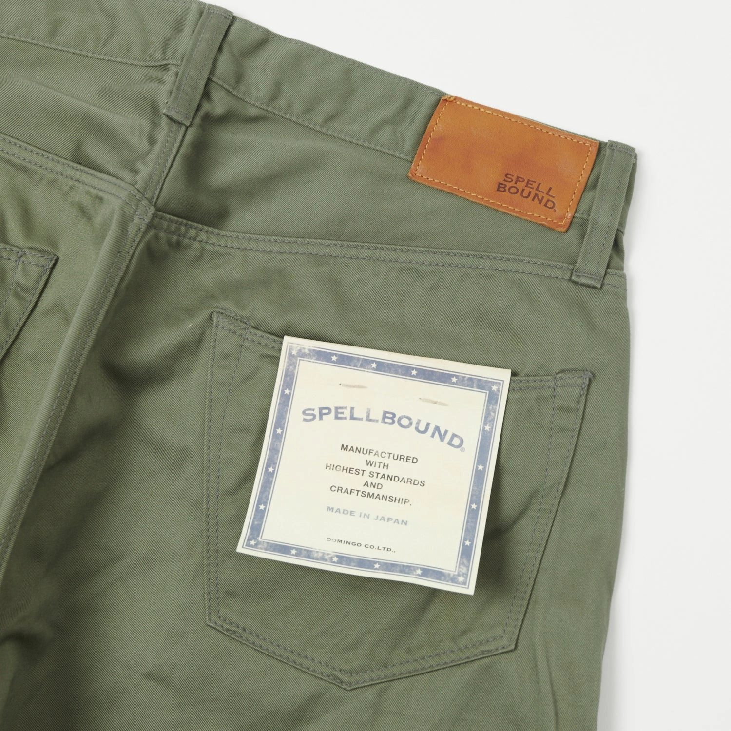 Spellbound Chino Cloth Regular Straight Jean - Olive Green