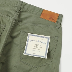 Spellbound Chino Cloth Regular Straight Jean - Olive Green Spellbound Chino Cloth Regular Straight Jean - Olive Green