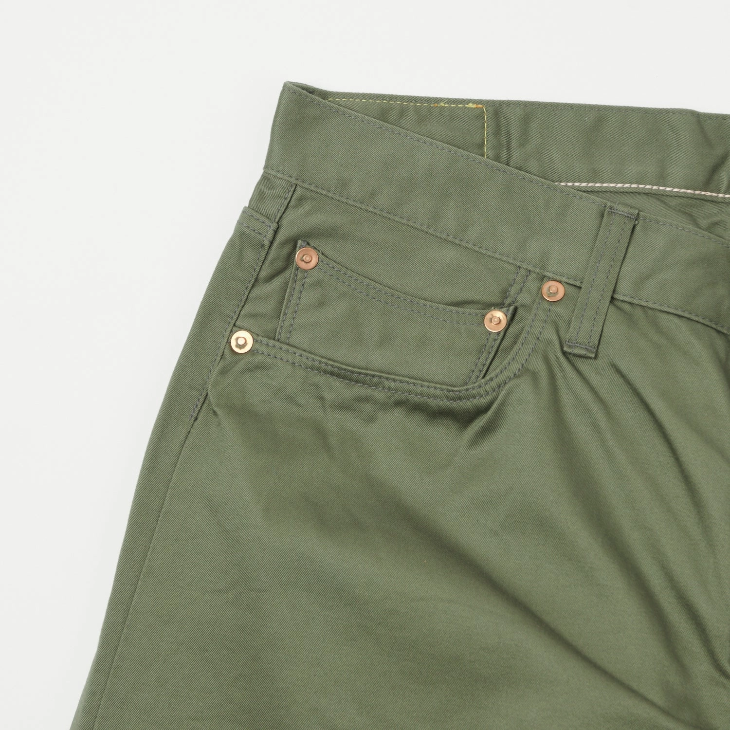 Spellbound Chino Cloth Regular Straight Jean - Olive Green