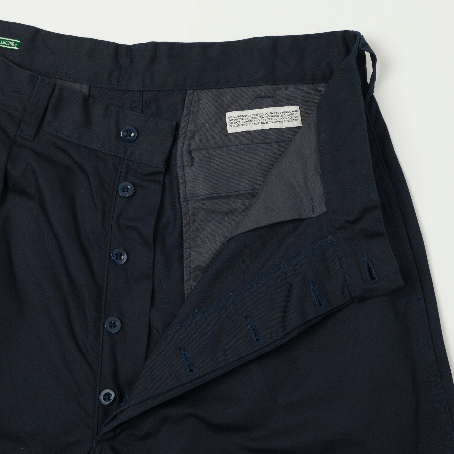 Spellbound Double Pleat French Trousers - Navy