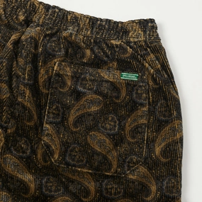 Spellbound Paisley Corduroy Easy Pants - Brown Spellbound Paisley Corduroy Easy Pants - Brown