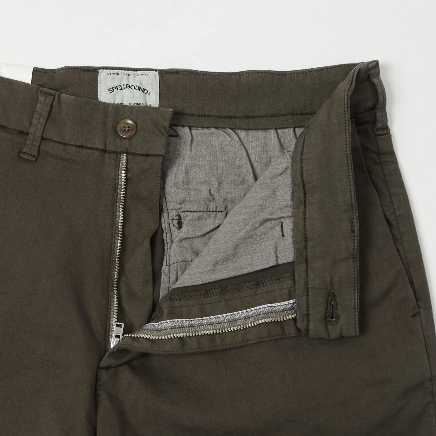 Spellbound Slim Tapered Stretch Chino - Dark Olive