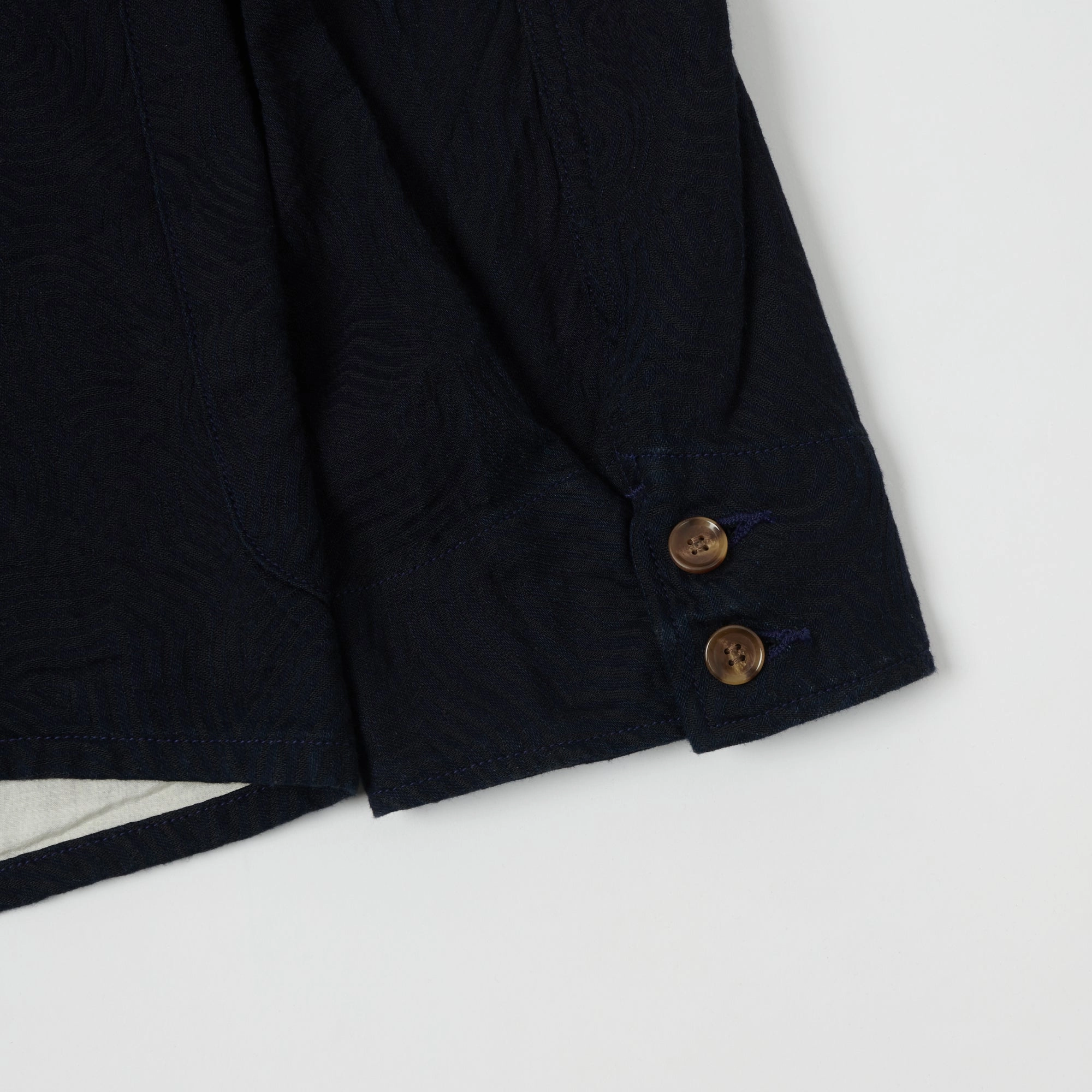 Spellbound Spiral Fabric Blazer - Indigo