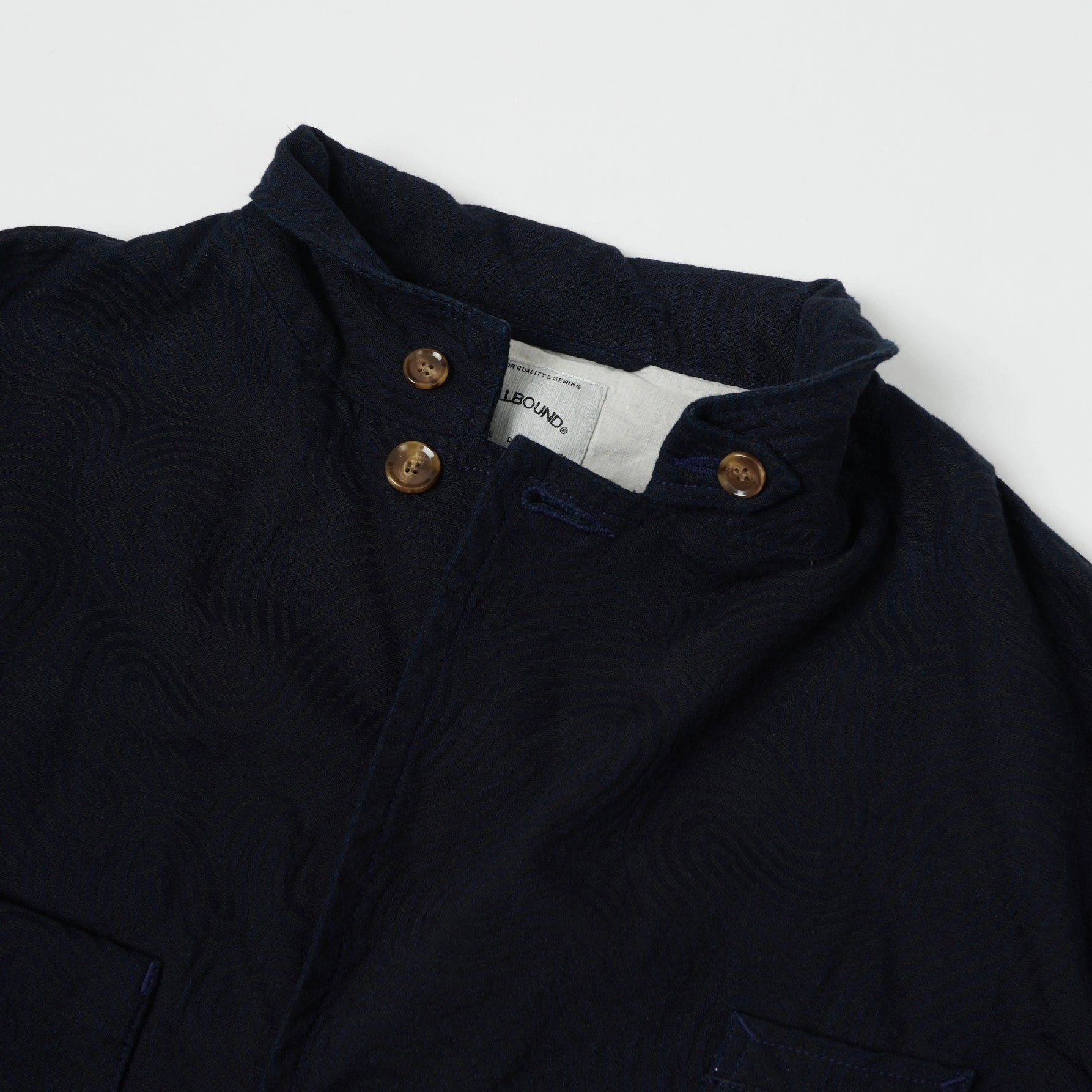 Spellbound Spiral Fabric Blazer - Indigo