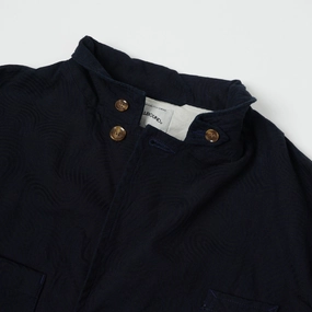 Spellbound Spiral Fabric Blazer - Indigo