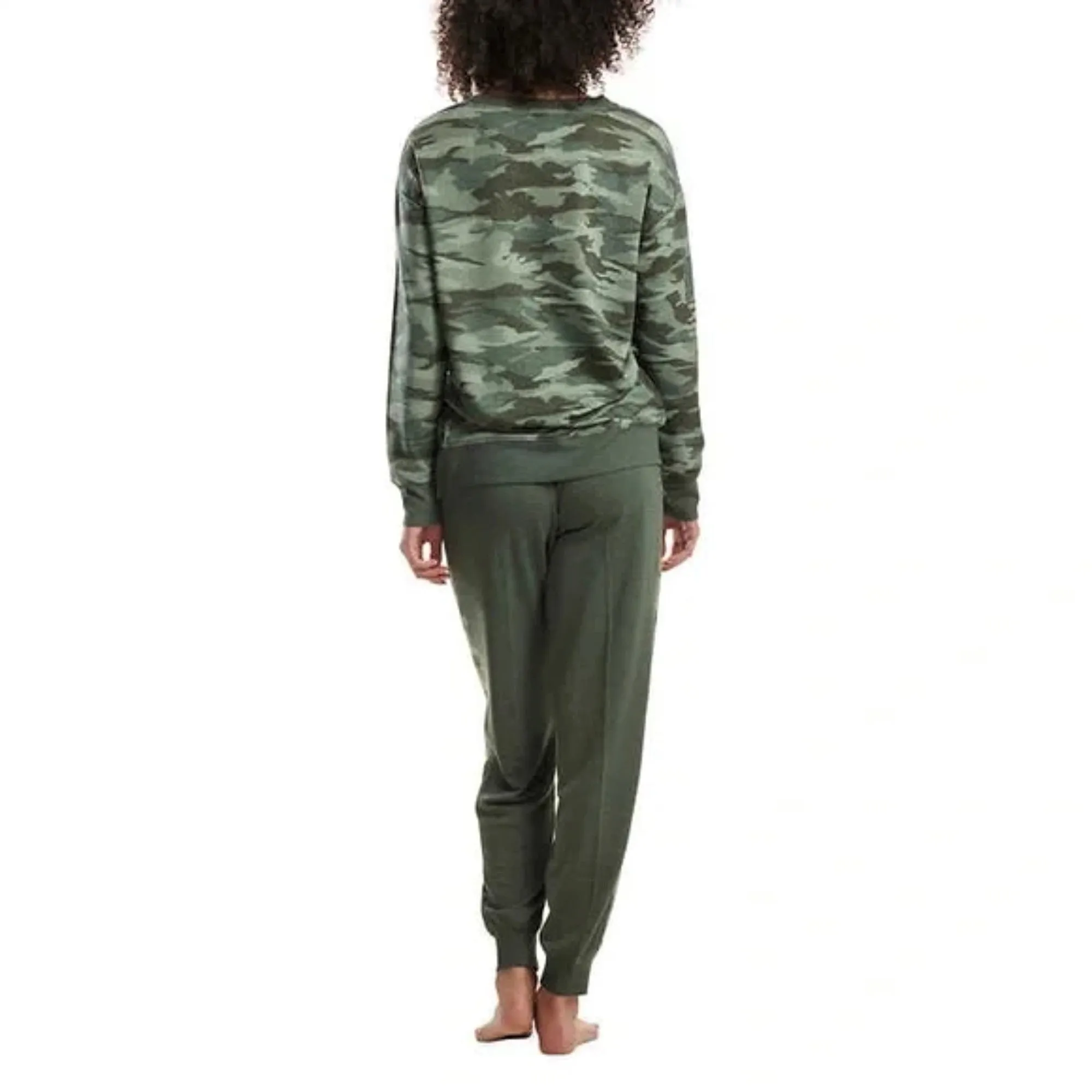 Splendid Women's Plus 2-piece Ultra Soft PJ Camo Print Lounge Pajama Set