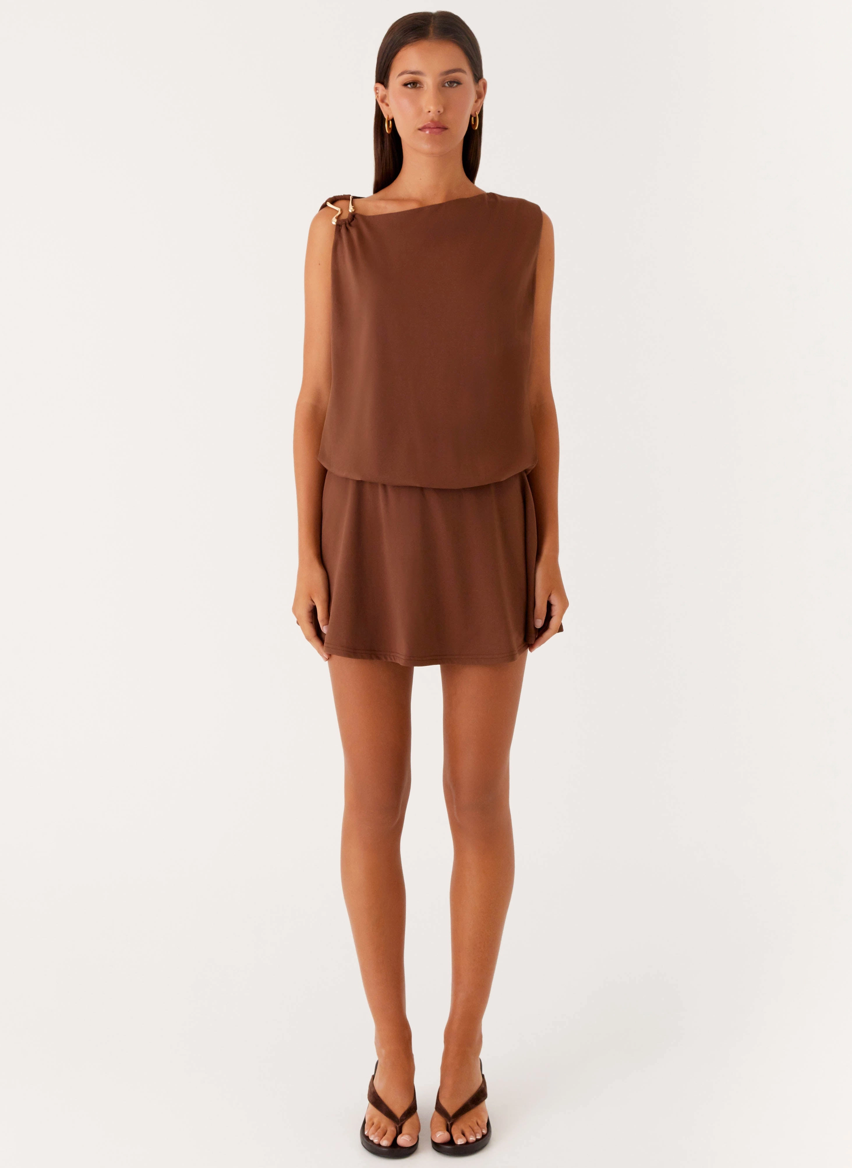 Ala Mini Dress - Chocolate Mood Flex
