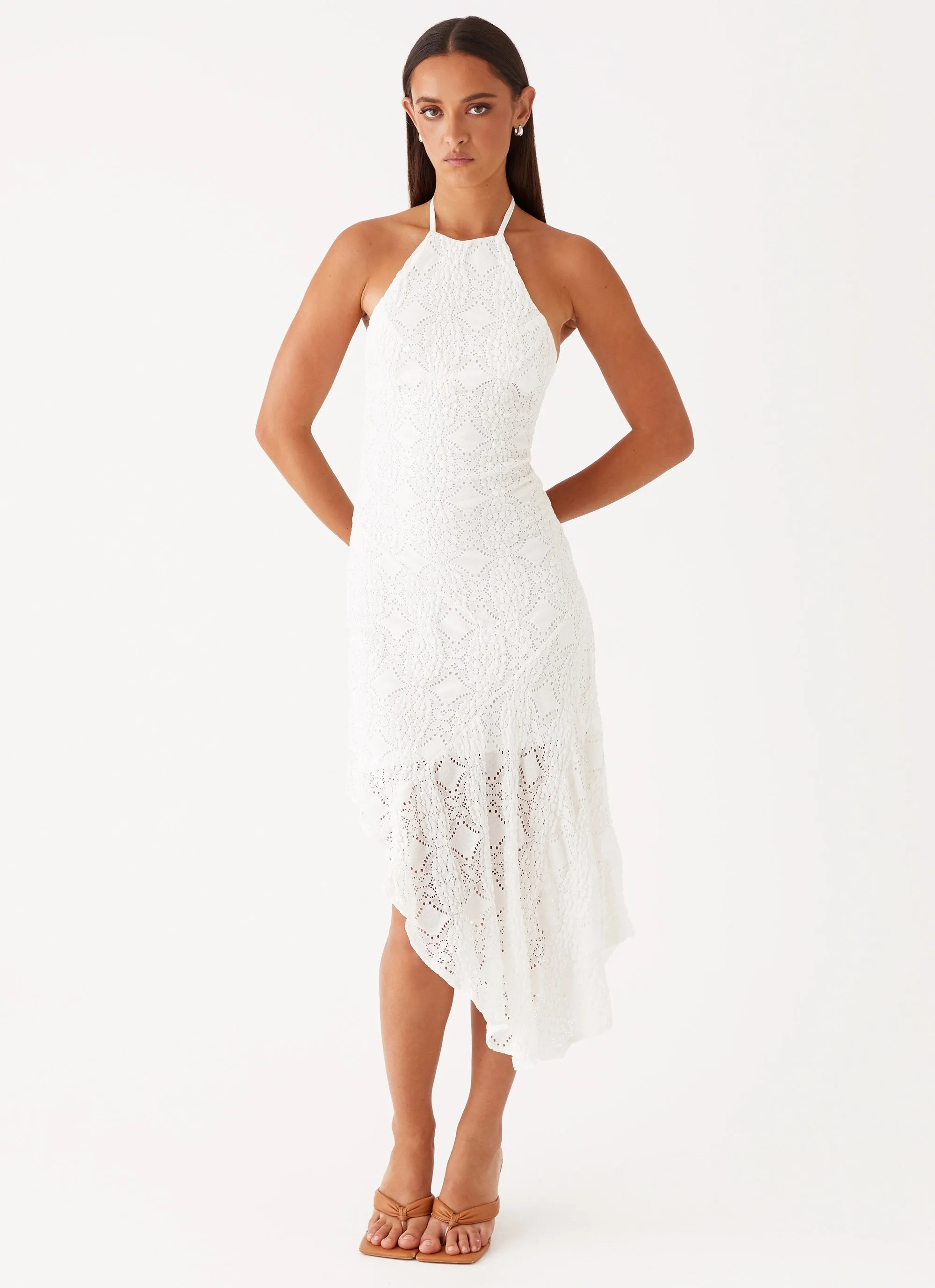 Loose Comfort Sondela Maxi Dress - White