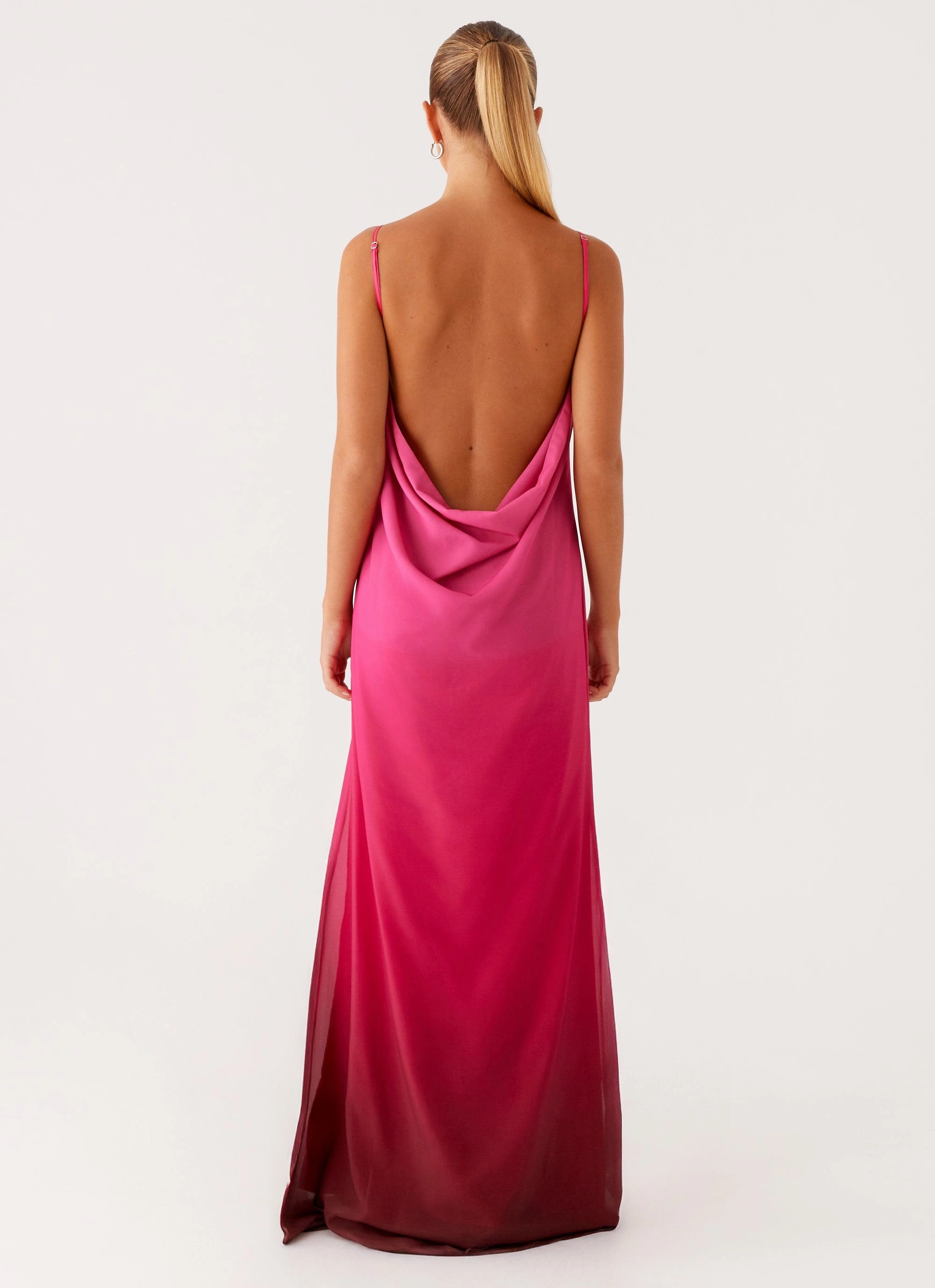 Marianne Maxi Dress - Fuchsia Gradient Neutral-Shade City-Style