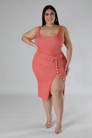 Spring Harmony Bodysuit Skirt Set Plus