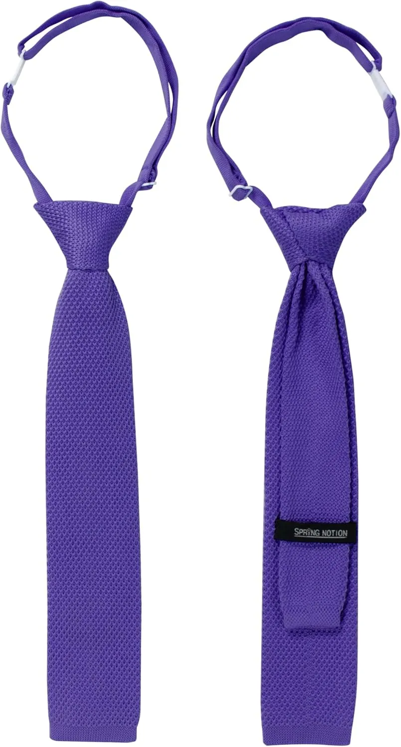 Spring Notion Boys' Pre-tied Knit Necktie with Adjustable Strap