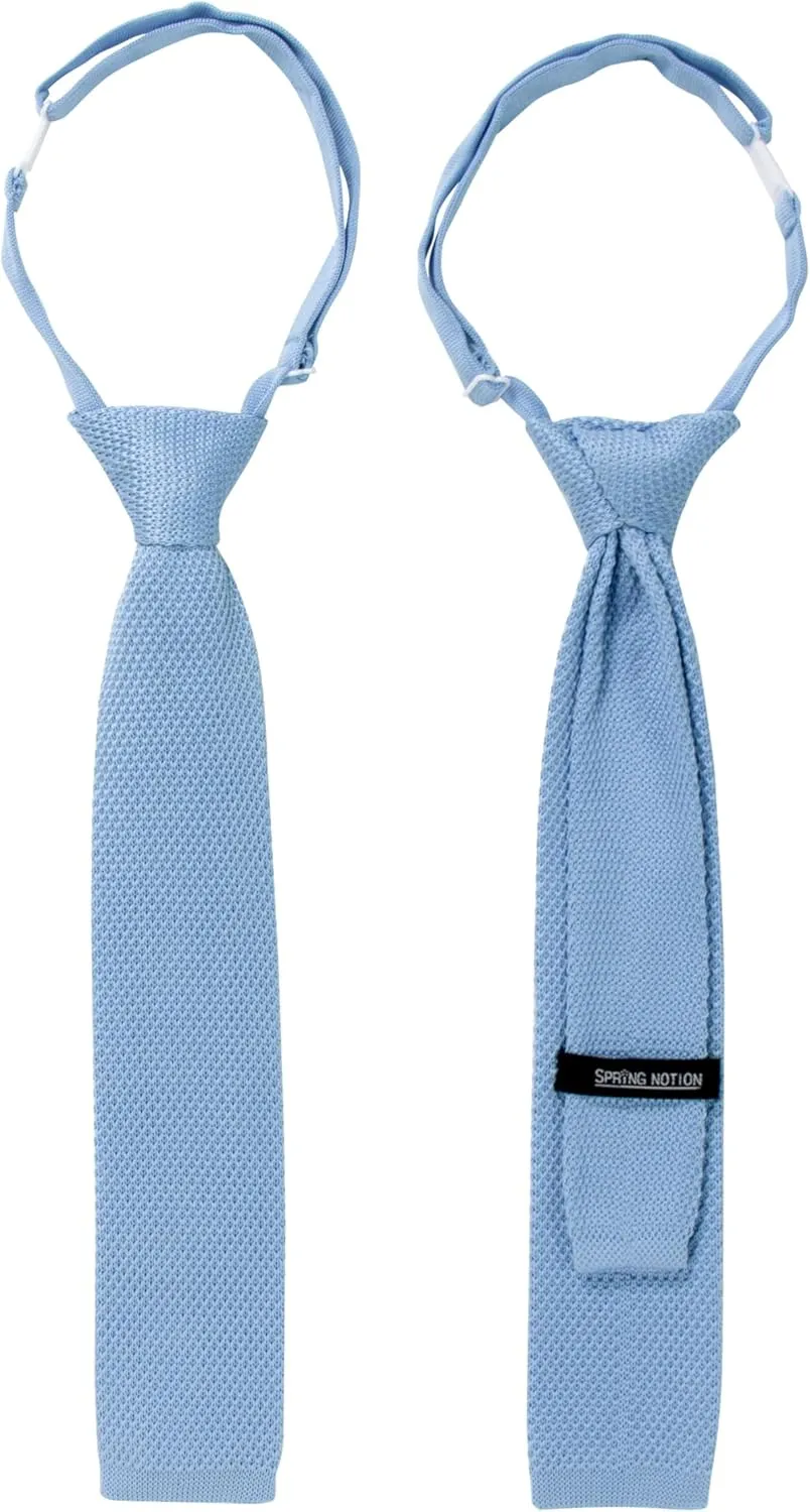 Spring Notion Boys' Pre-tied Knit Necktie with Adjustable Strap