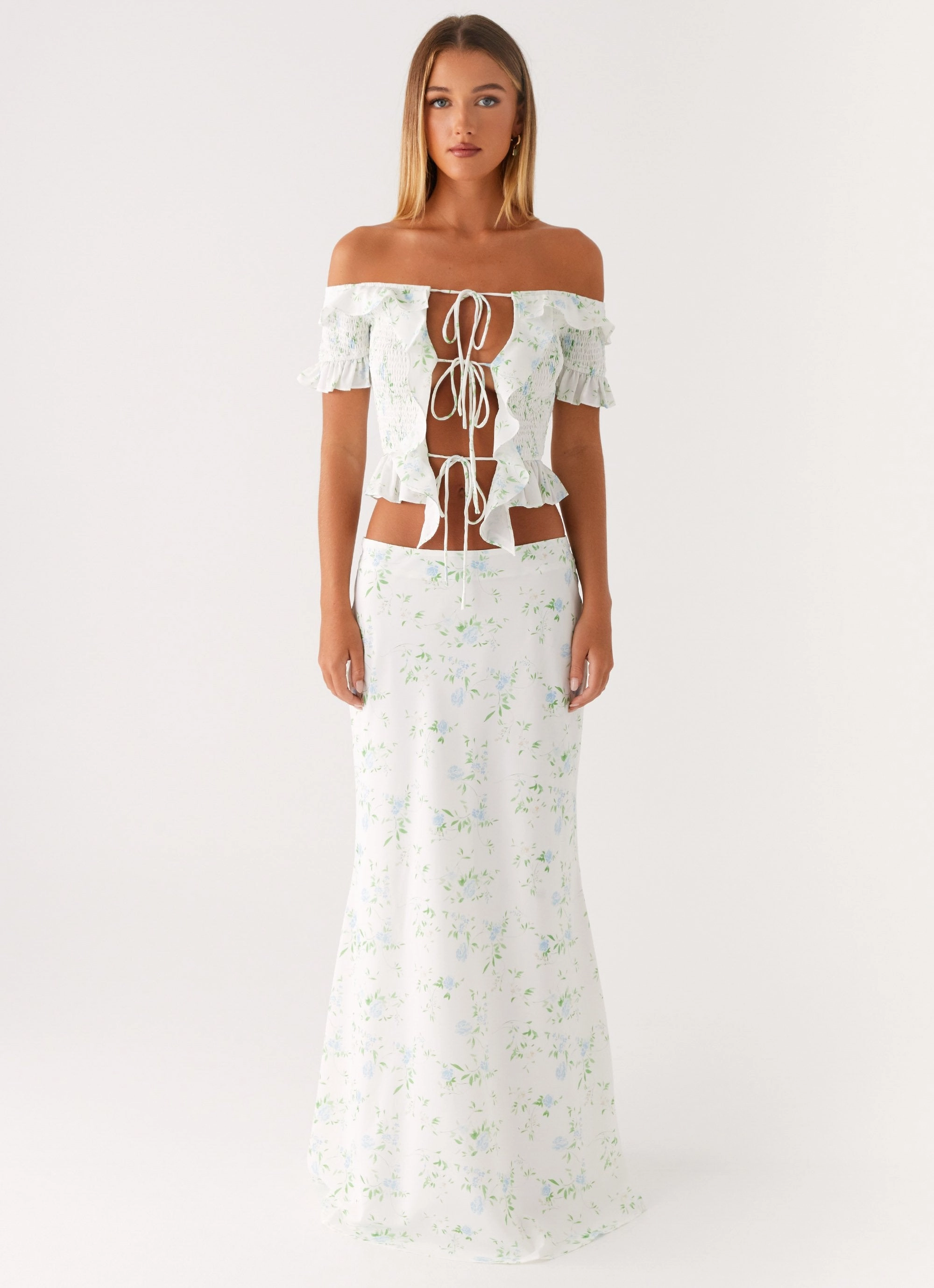 Moisture Management Casual Sweater Star Girl Top - Vintage Ditsy Floral