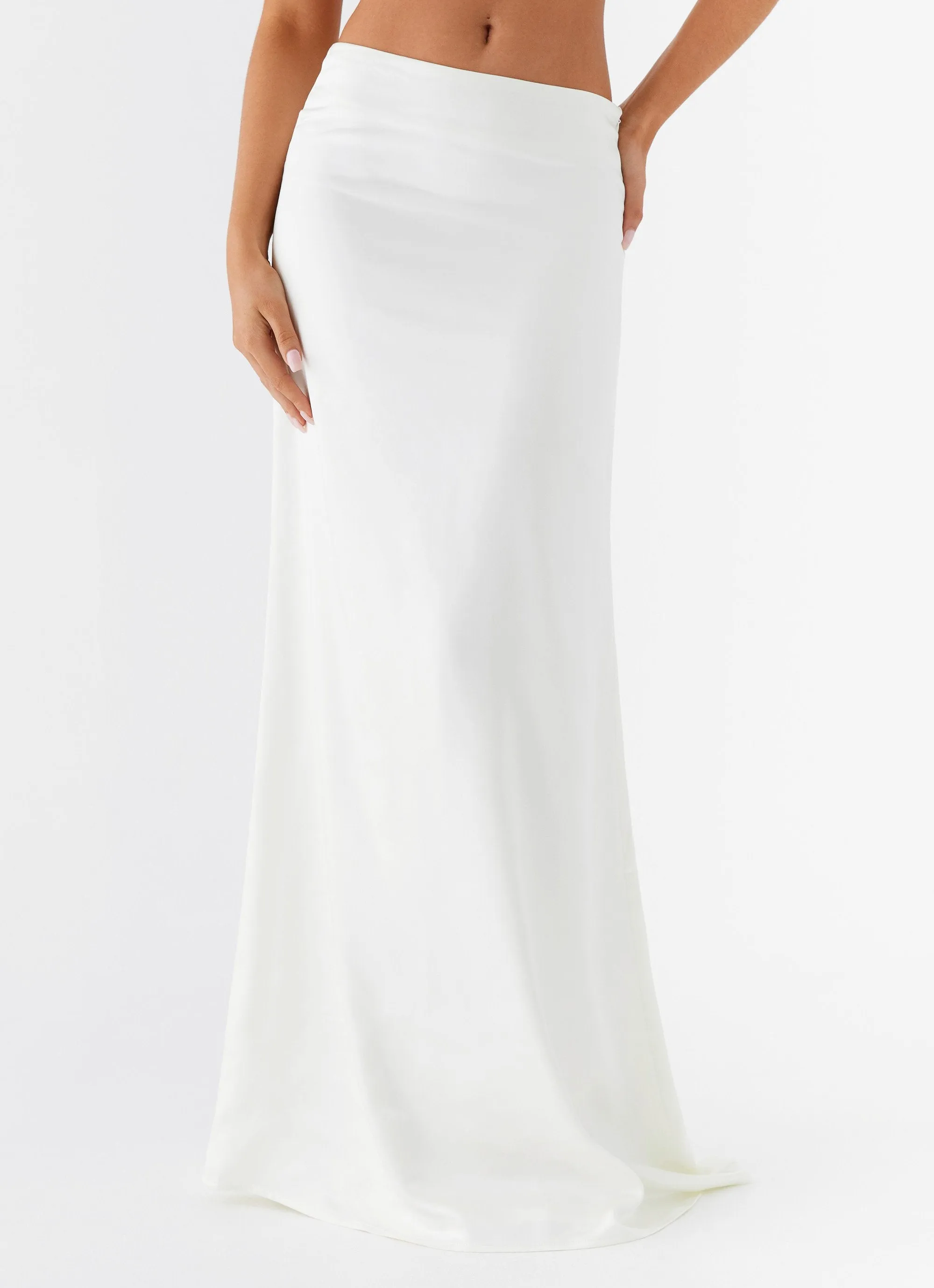 Fresh Detail Morgan Low Rise Maxi Skirt - Ivory
