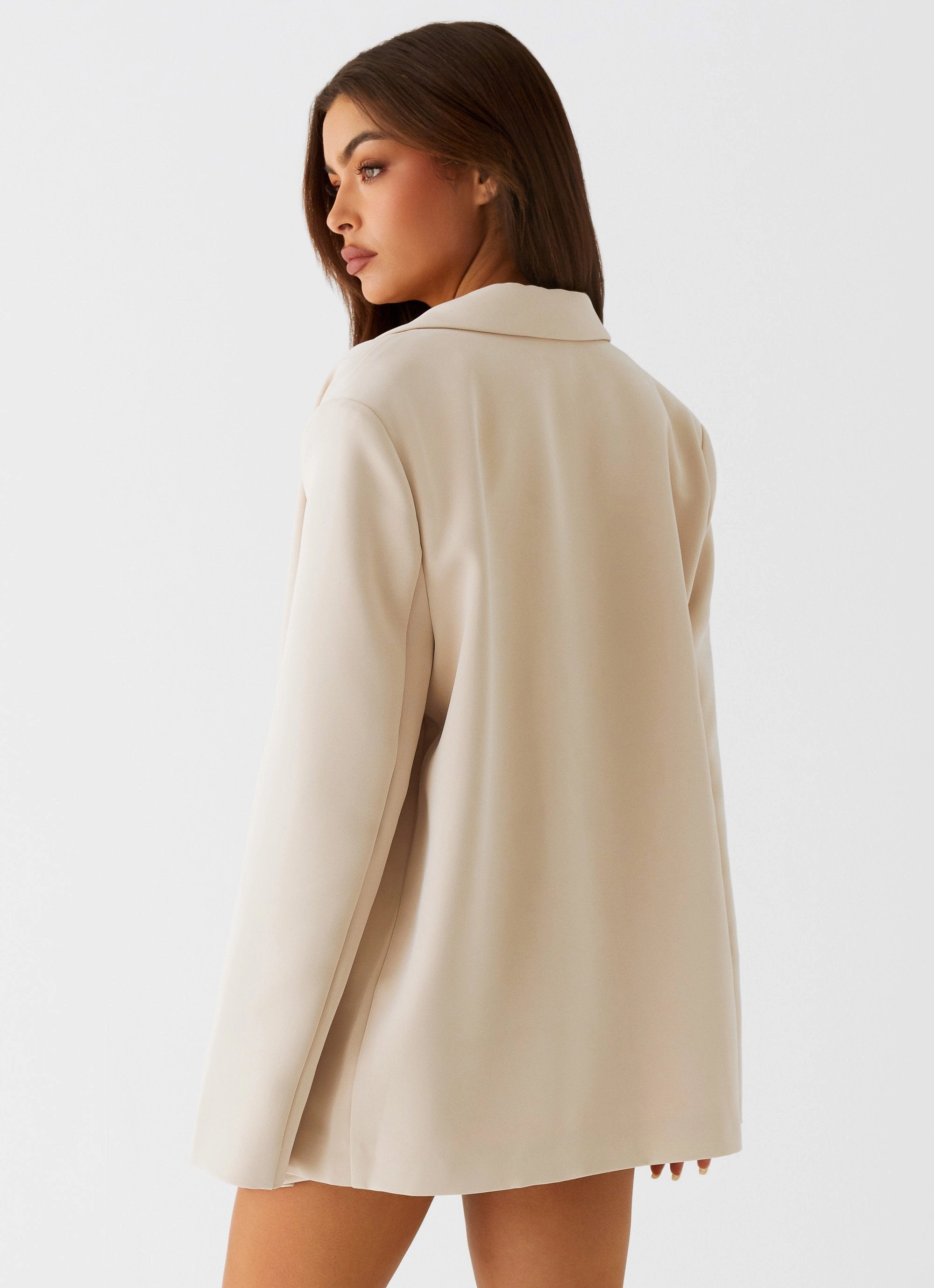 StretchComfortDesign Adaptive Waistband Stealth Mode Blazer - Beige