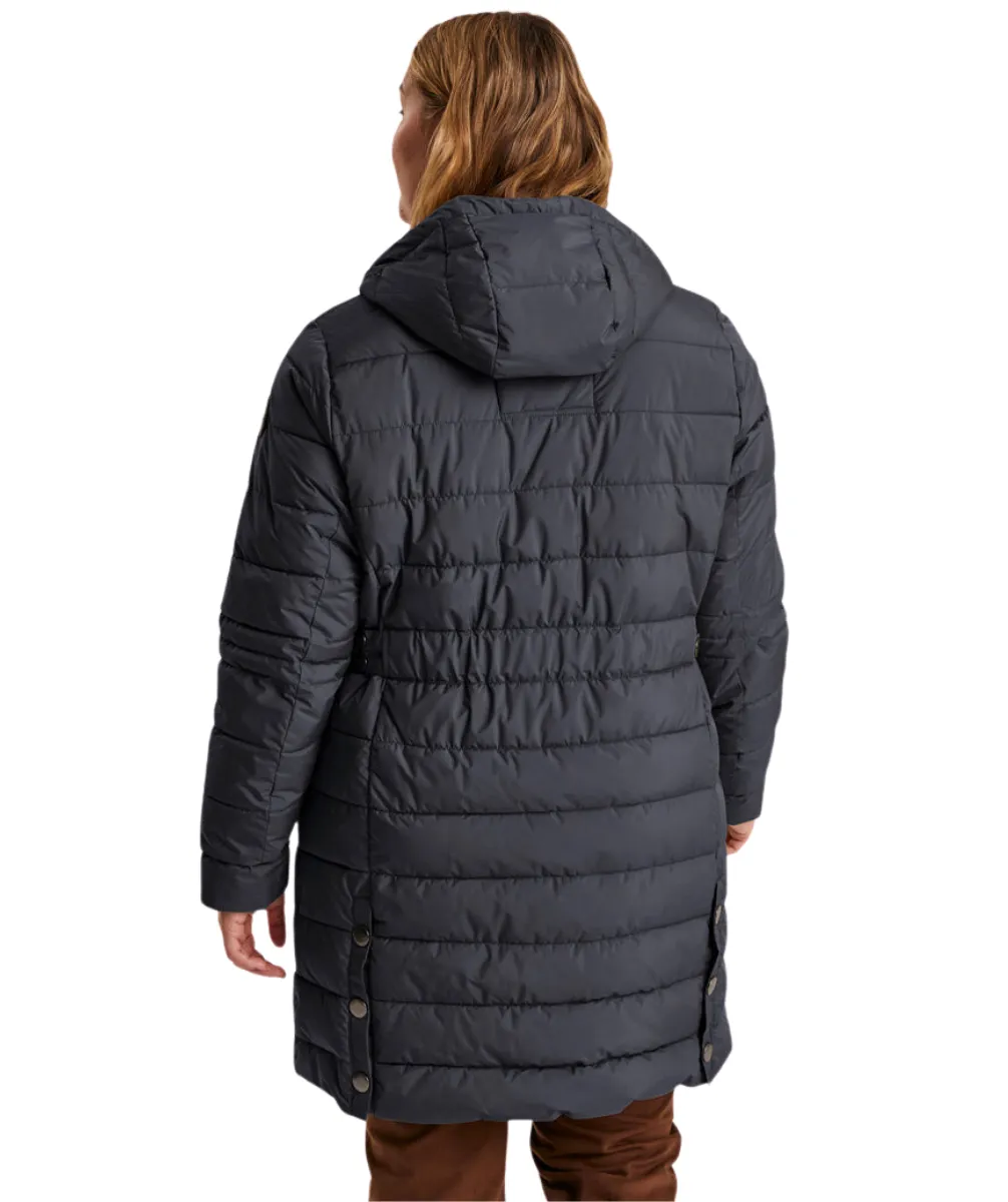 Stoy Abbess Women's Plus Size Long Puffer Winter Coat Navy sizes 20-26