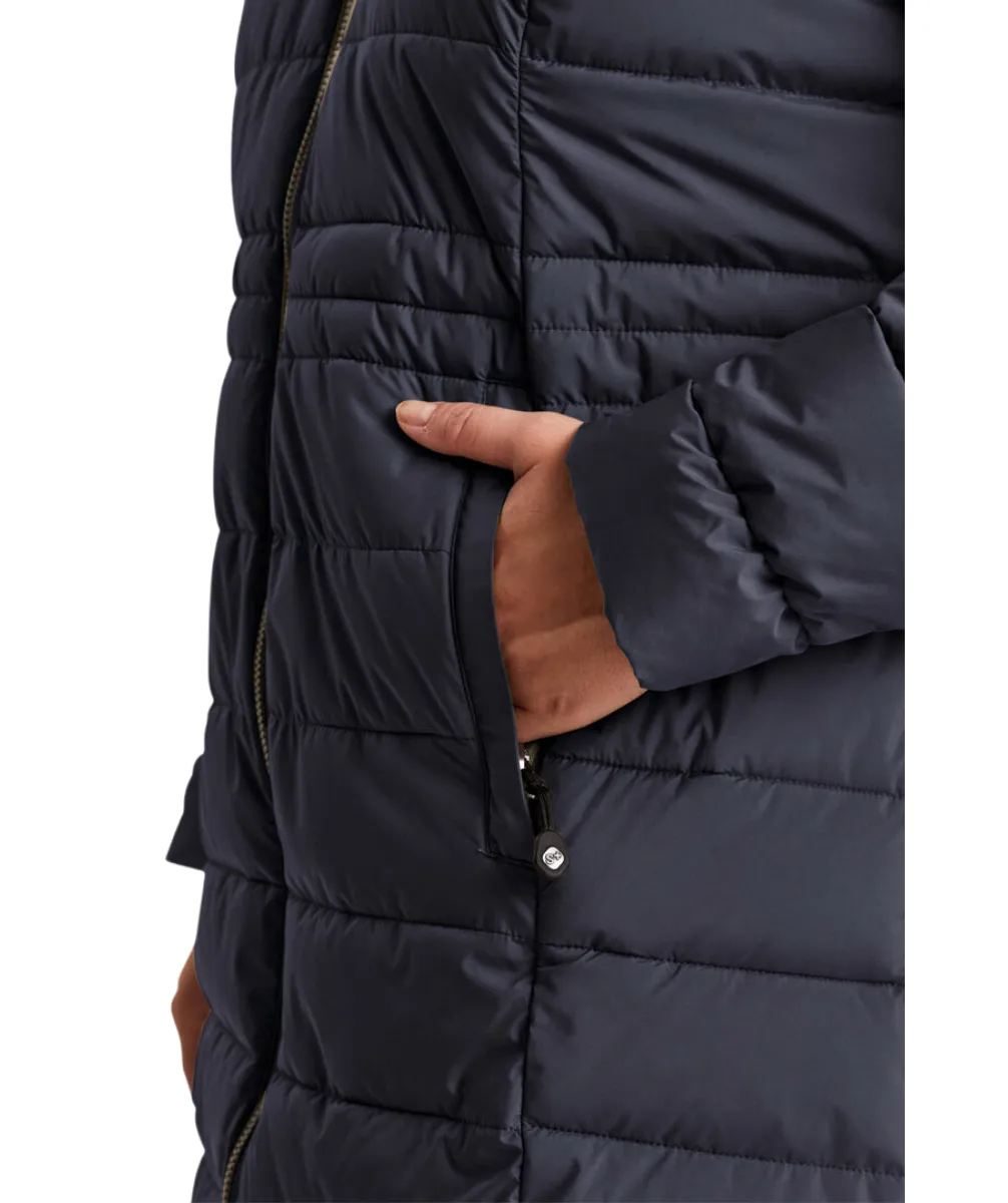 Stoy Abbess Women's Plus Size Long Puffer Winter Coat Navy sizes 20-26