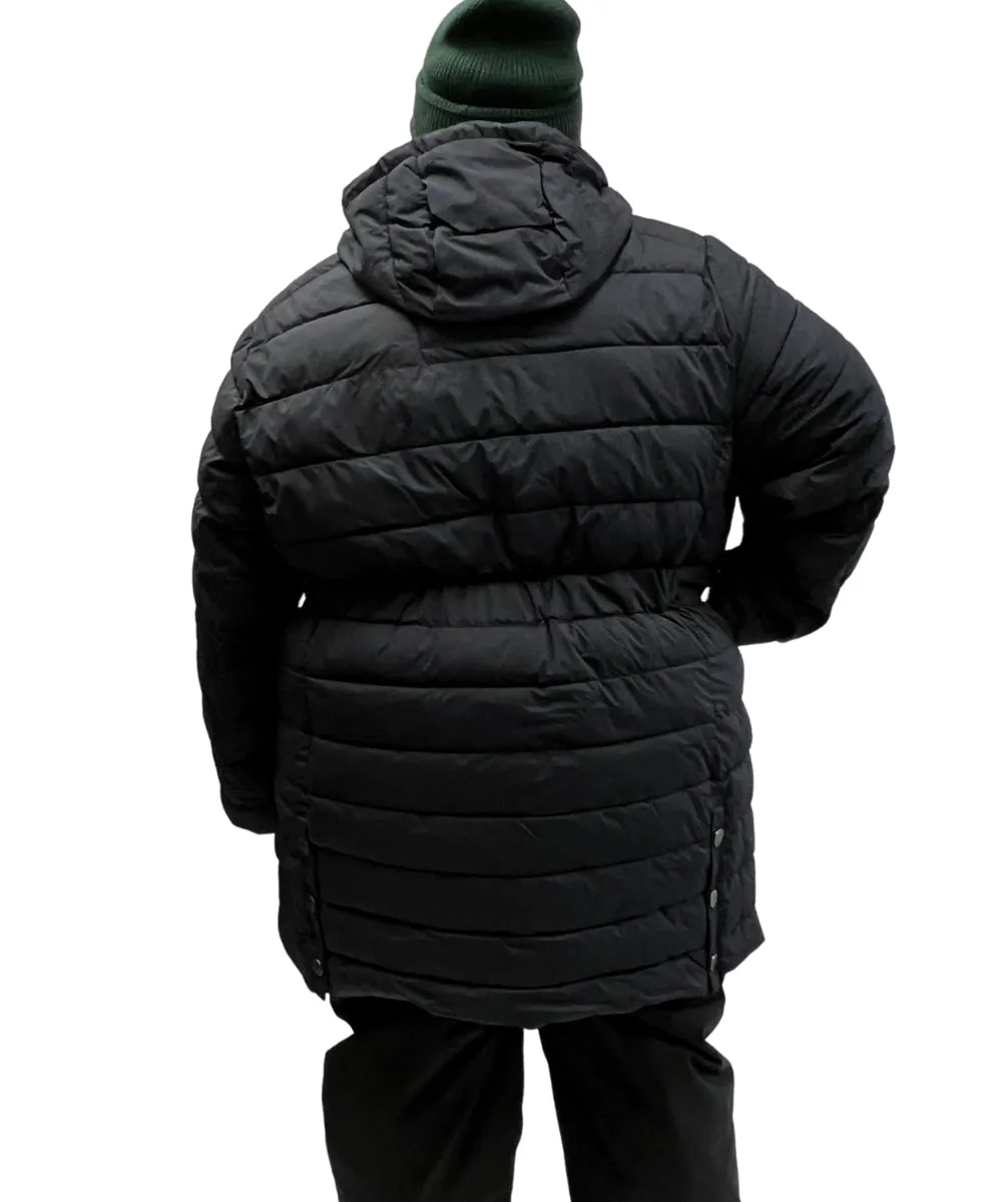 Stoy Abbess Women's Plus Size Long Puffer Winter Coat Navy sizes 20-26