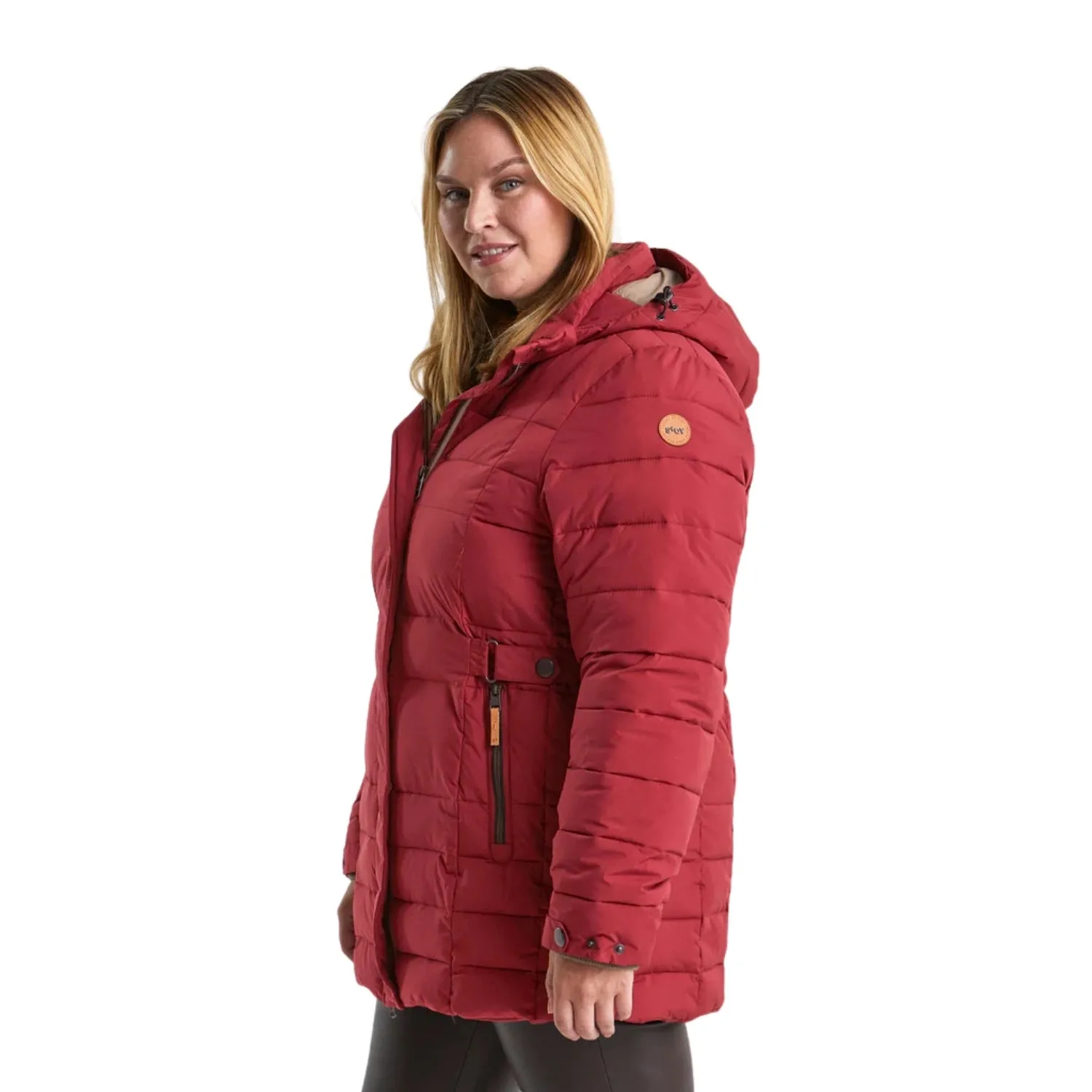 STOY Deena Women’s Puffer Jacket Black Plus Size 22 - 26