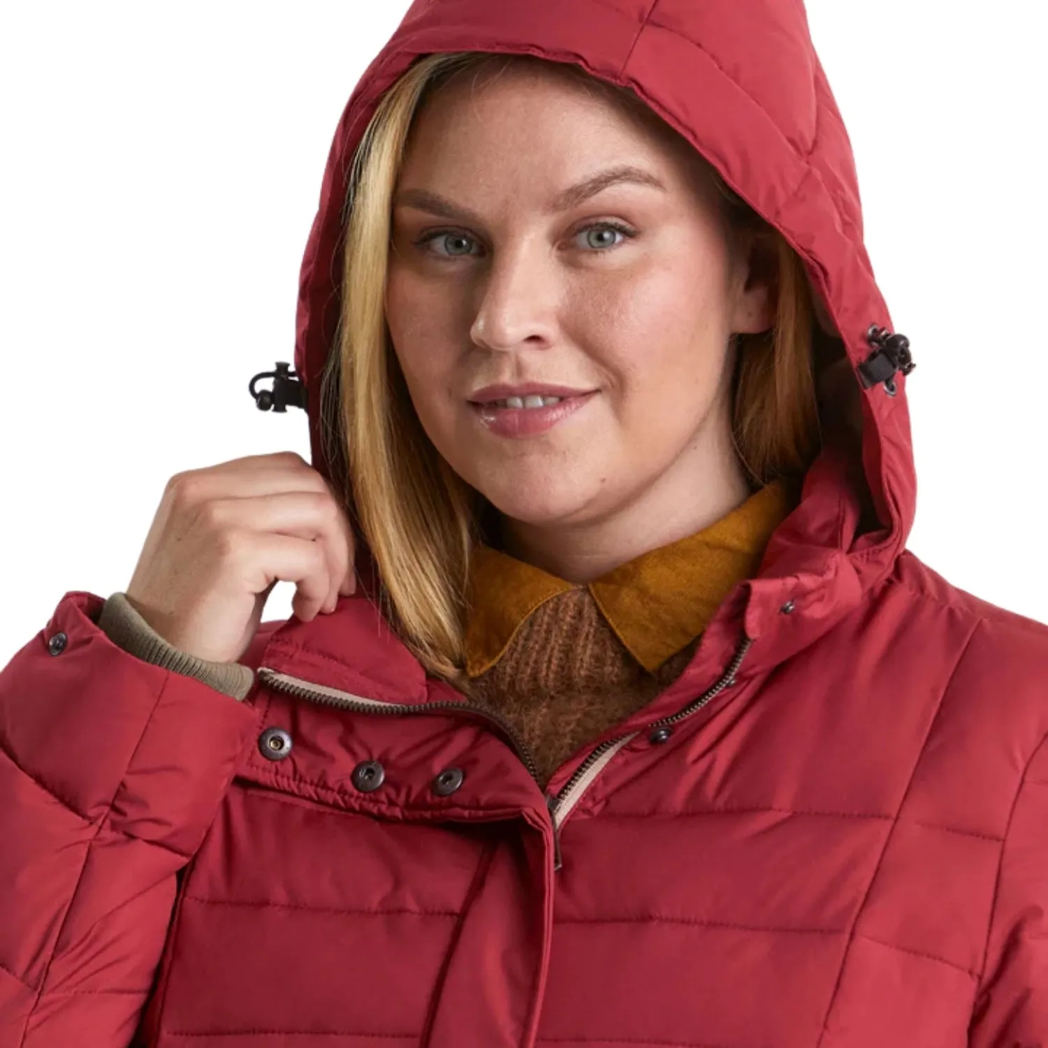 STOY Deena Women’s Puffer Jacket Dark Olive Plus Size 28 - 32