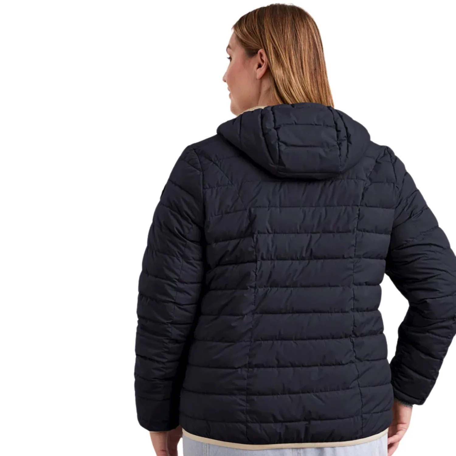 STOY Elke Women’s Plus Size Puffer Jacket Dark Navy Size 28