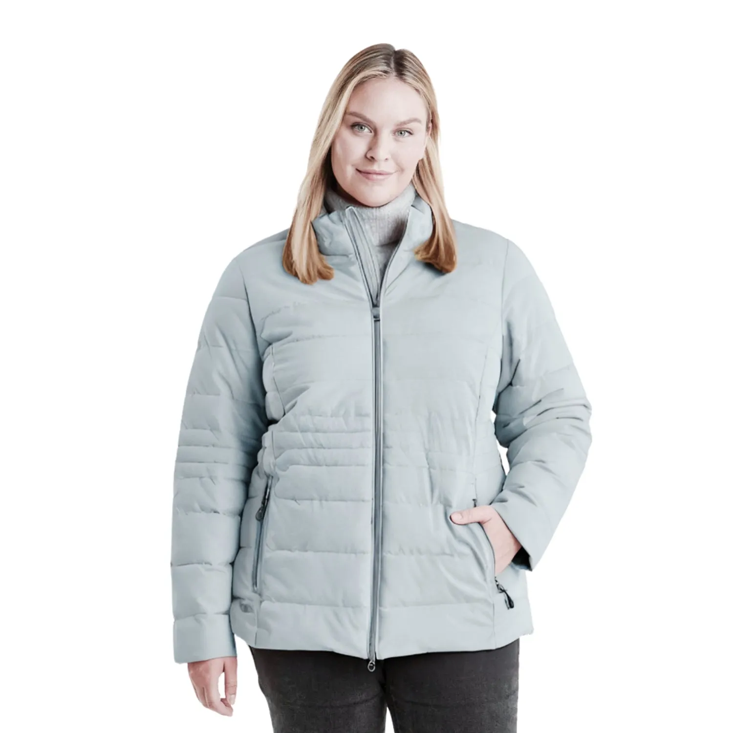 STOY Mia Women’s Plus Size Puffer Jacket Blue Sizes 22-32