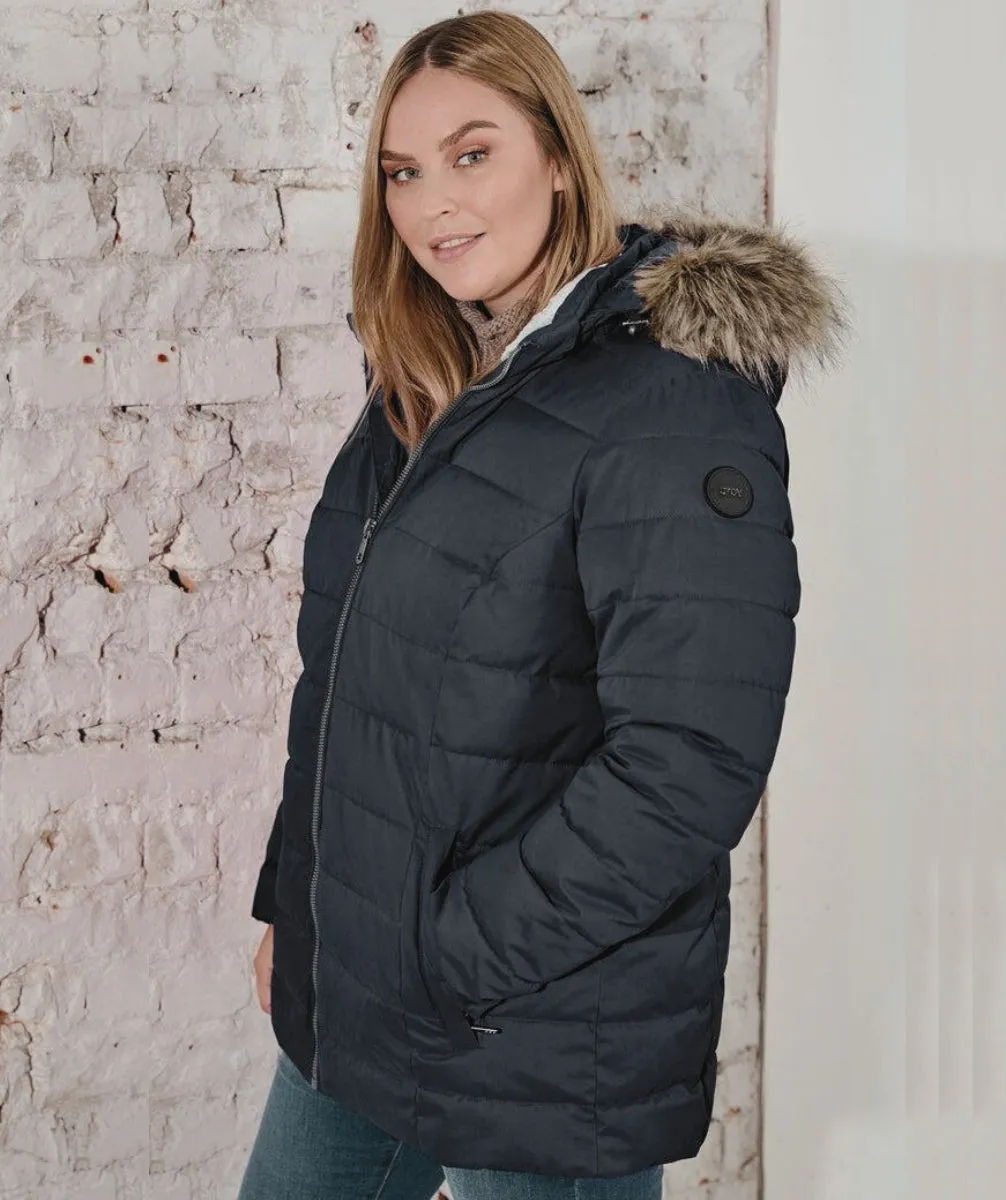 Stoy Sister Womens Plus Size Puffer Jacket Black sizes 20 & 26