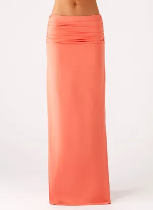 Street Ready Elisabetta Maxi Skirt - Coral Elisabetta Maxi Skirt - Coral Contemporary Design