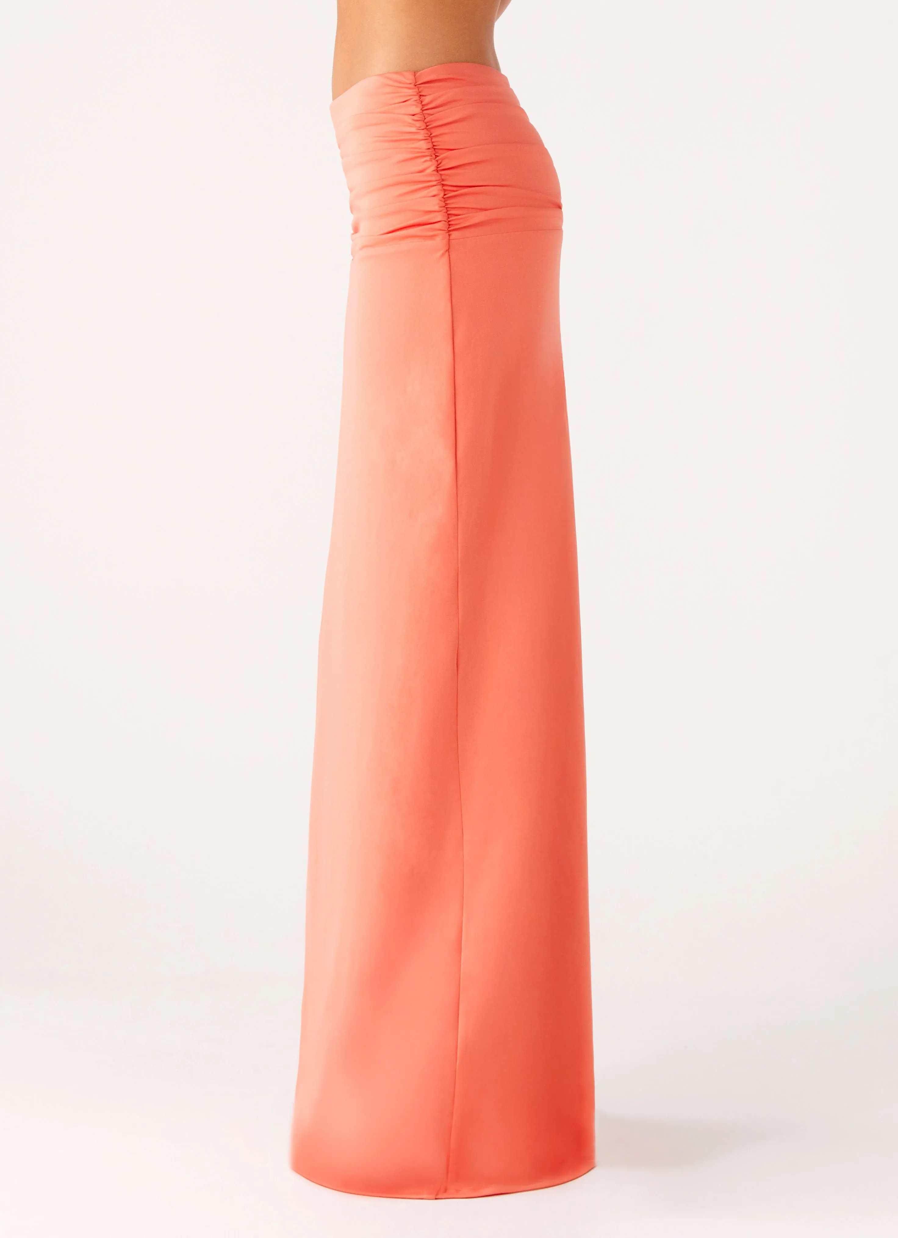 Elisabetta Maxi Skirt - Coral Relaxed Feel