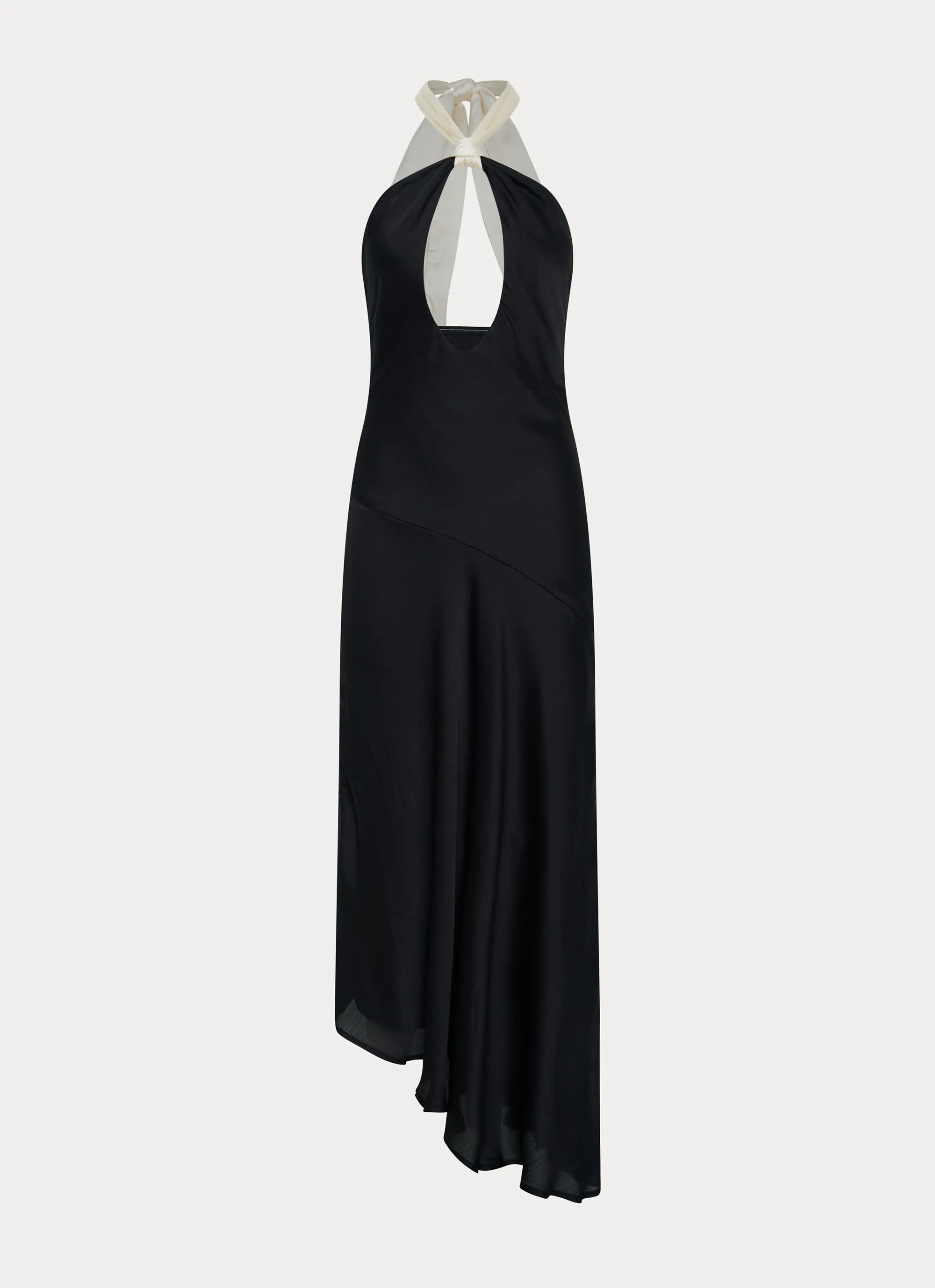 Reinforced Buttonholes vacation wear Night Owl Maxi Dress - Black