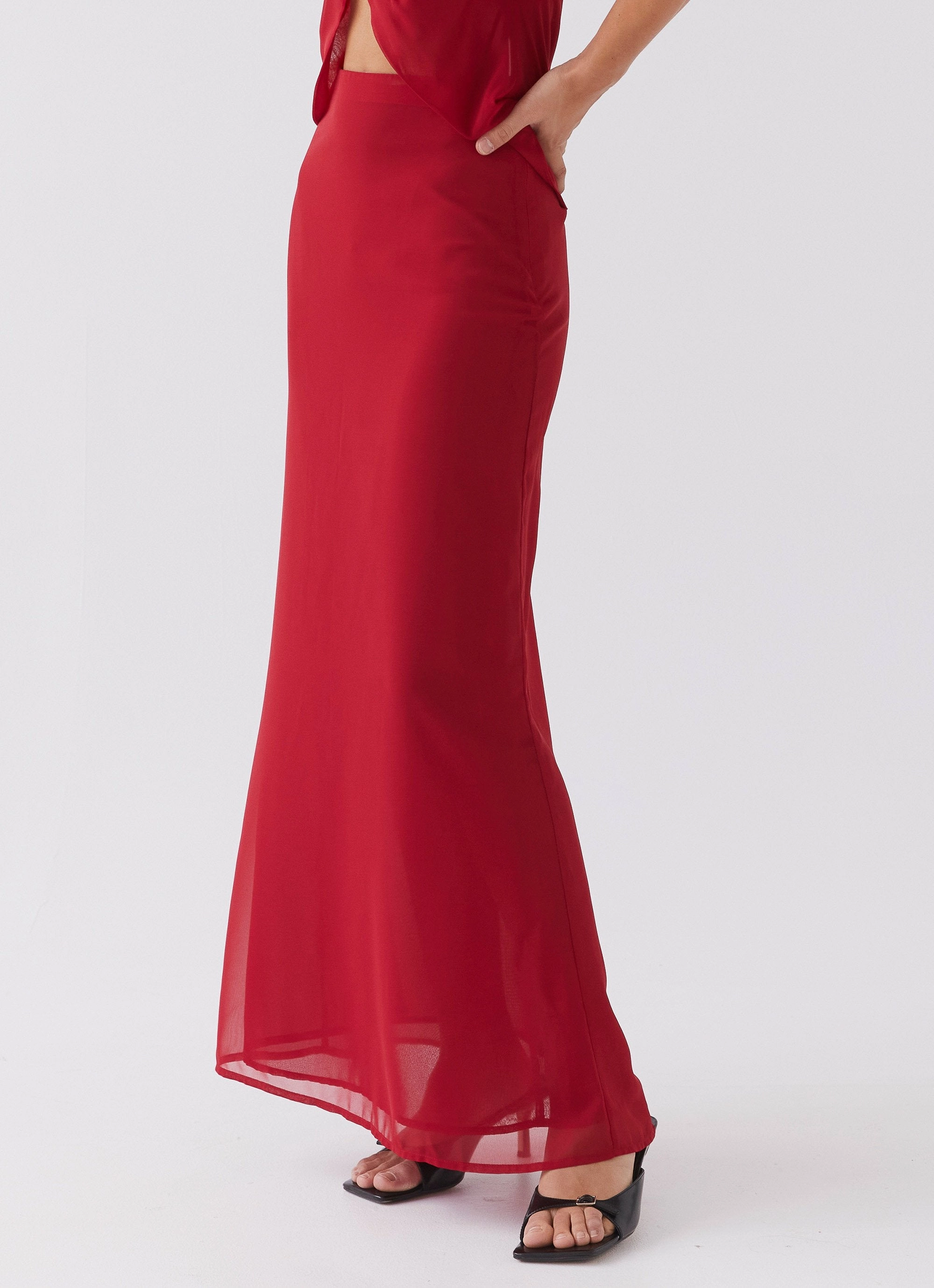 Nightfall Maxi Skirt - Rouge Red Outdoor Adventure