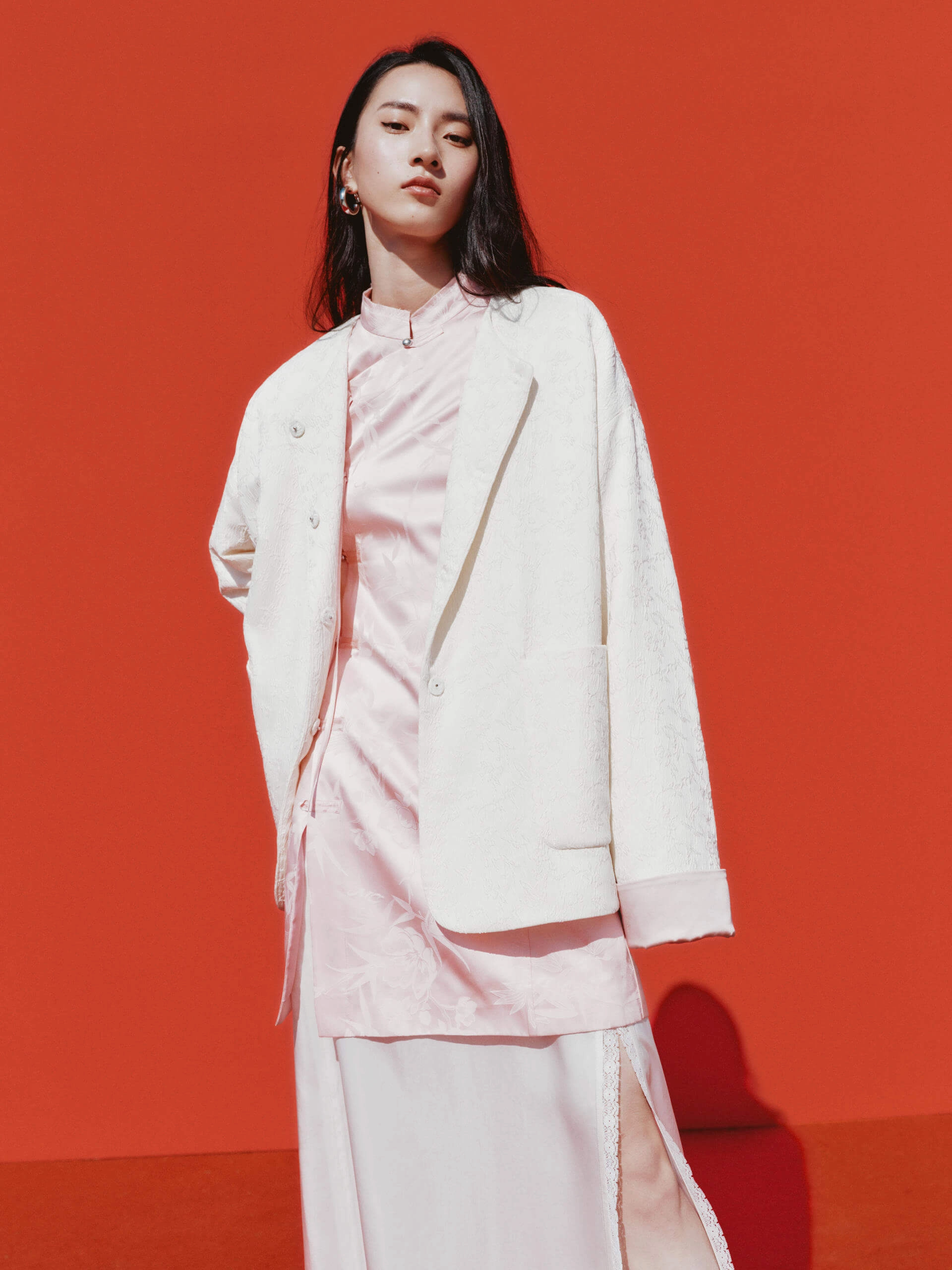 Structure Jacquard Coat