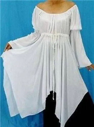 Stunning Sexy Peasant Blouse & Harem Pants Set