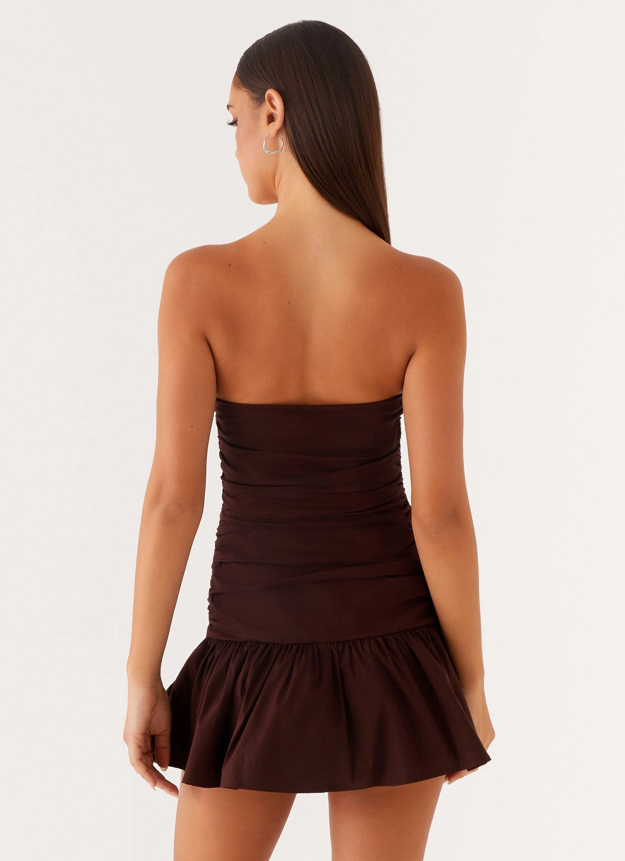 Carmel Mini Dress - Chocolate Cozy Vibes Sporty Comfort