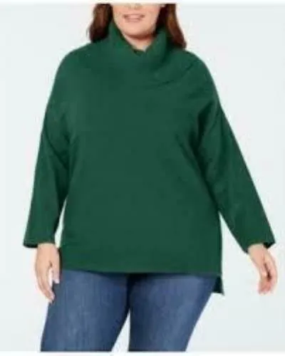 Style & Co Plus Size Cowl-Neck Sweater