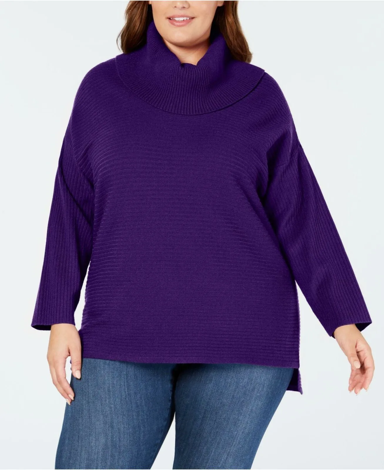Style & Co Plus Size Cowl-Neck Sweater