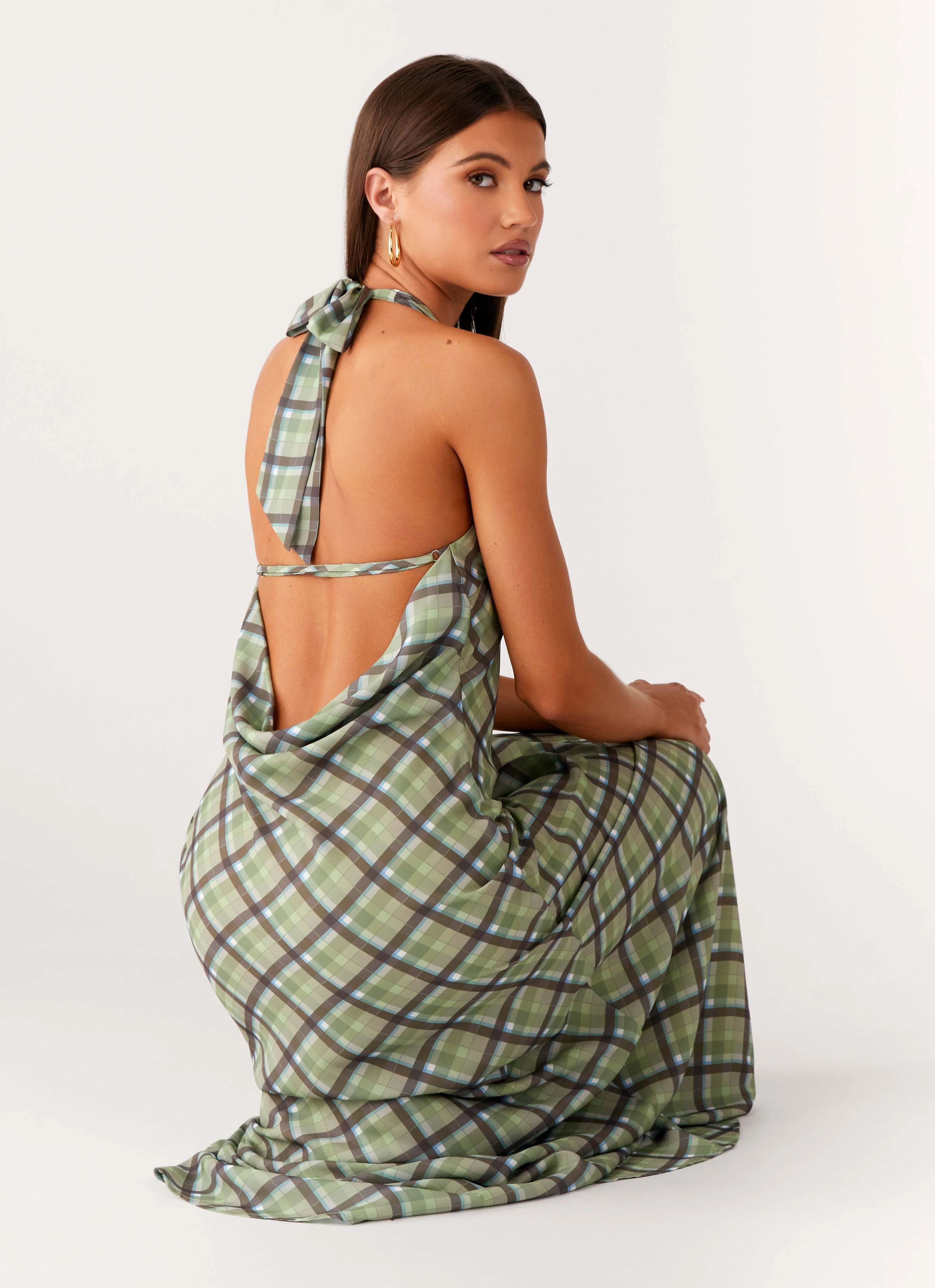 Timeless Style Wear Coralie Maxi Dress - Cedar Check