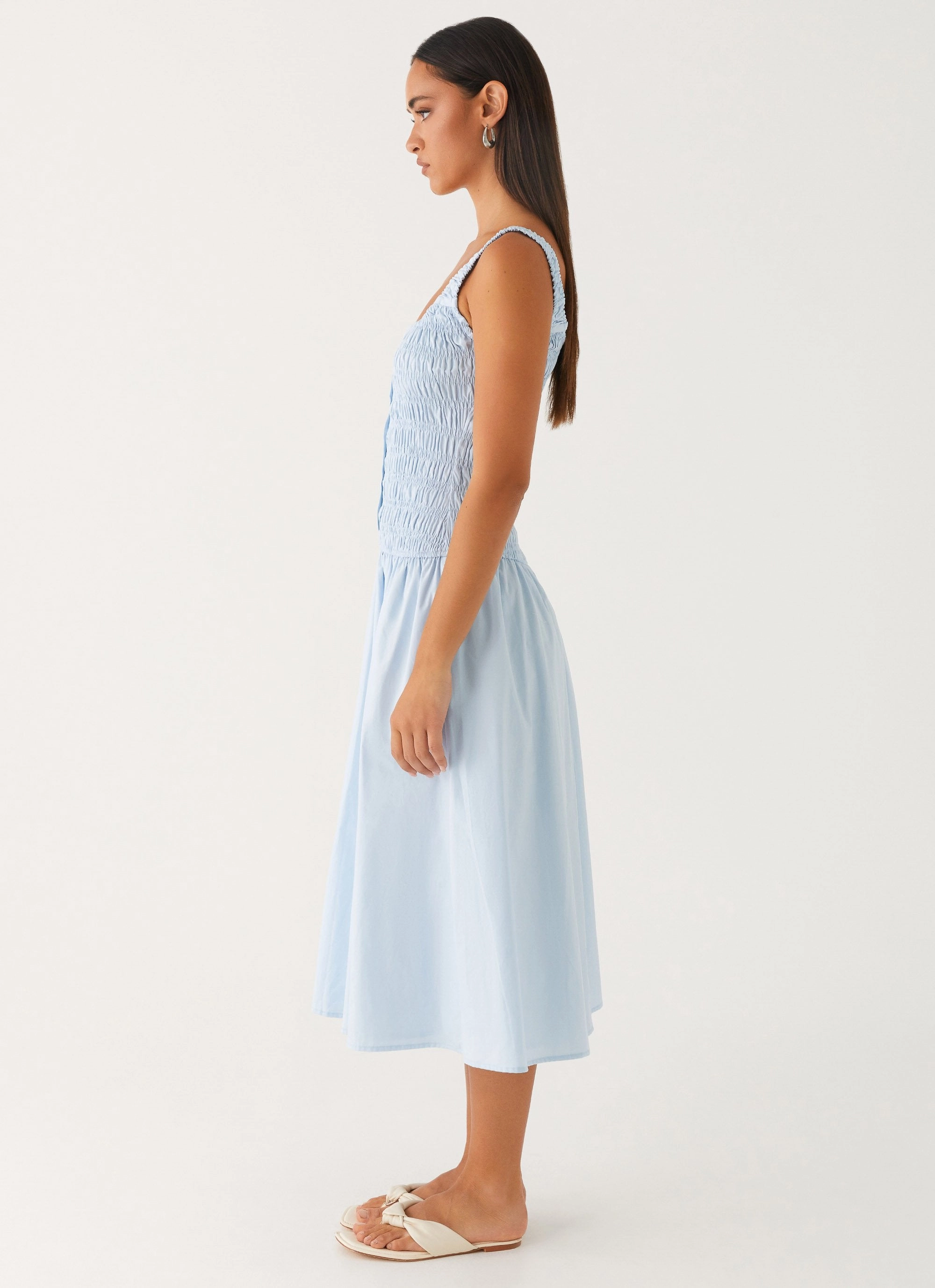 Wildflower Midi Dress - Blue All Occasion