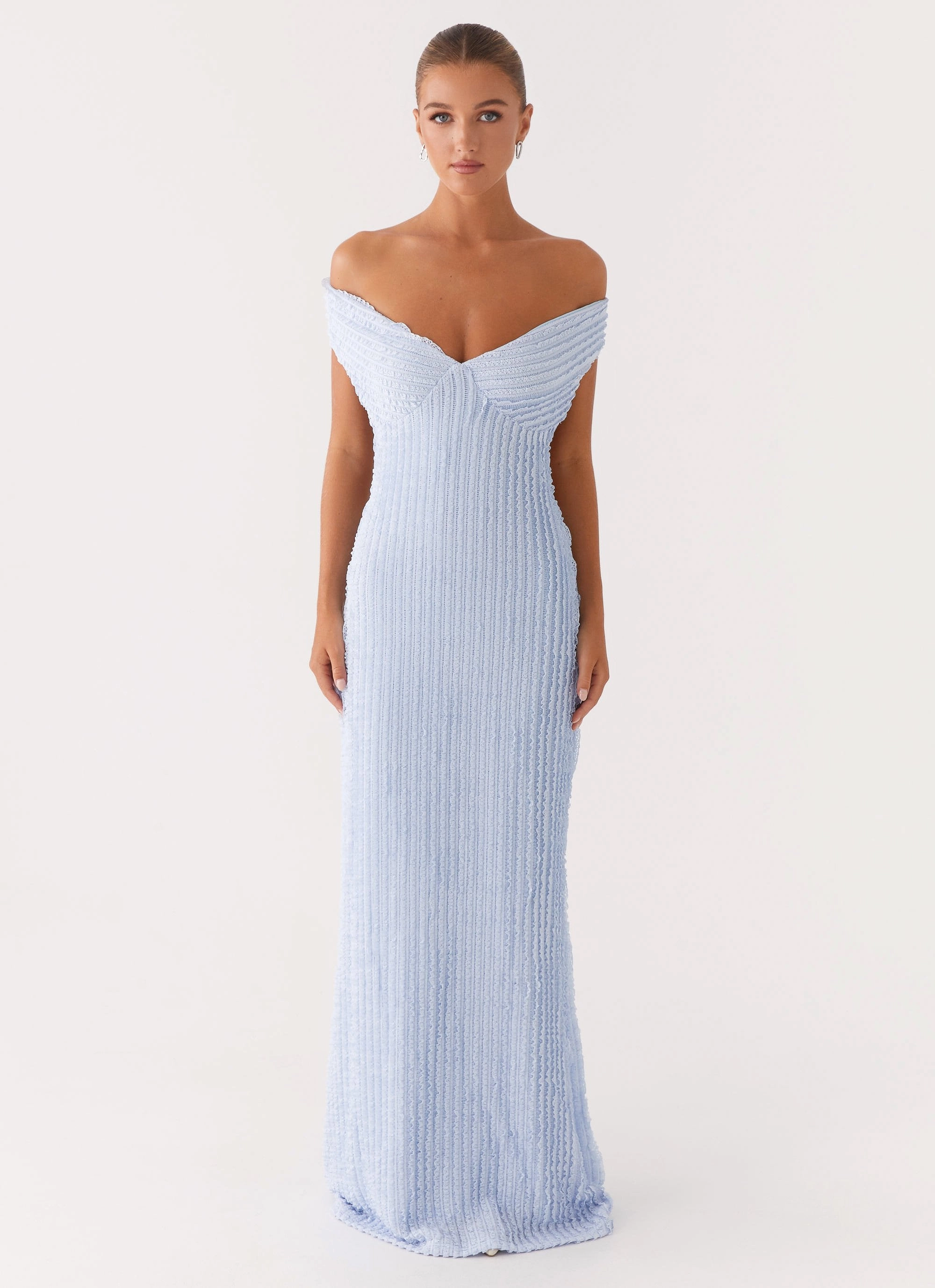 Maternity-Fit Relaxed Style Wear Chantelle Maxi Dress - Blue