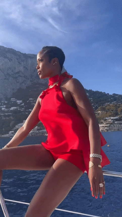 Non Slip Waistband Heather Short Set