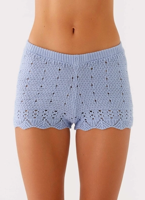 Stylish Layer Oakley Low Rise Mini Shorts - Blue Oakley Low Rise Mini Shorts - Blue Urban Look On The Go