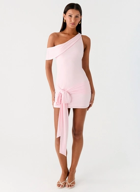 Stylish Lines All Day Mini Dress - Baby Pink All Day Mini Dress - Baby Pink All-season